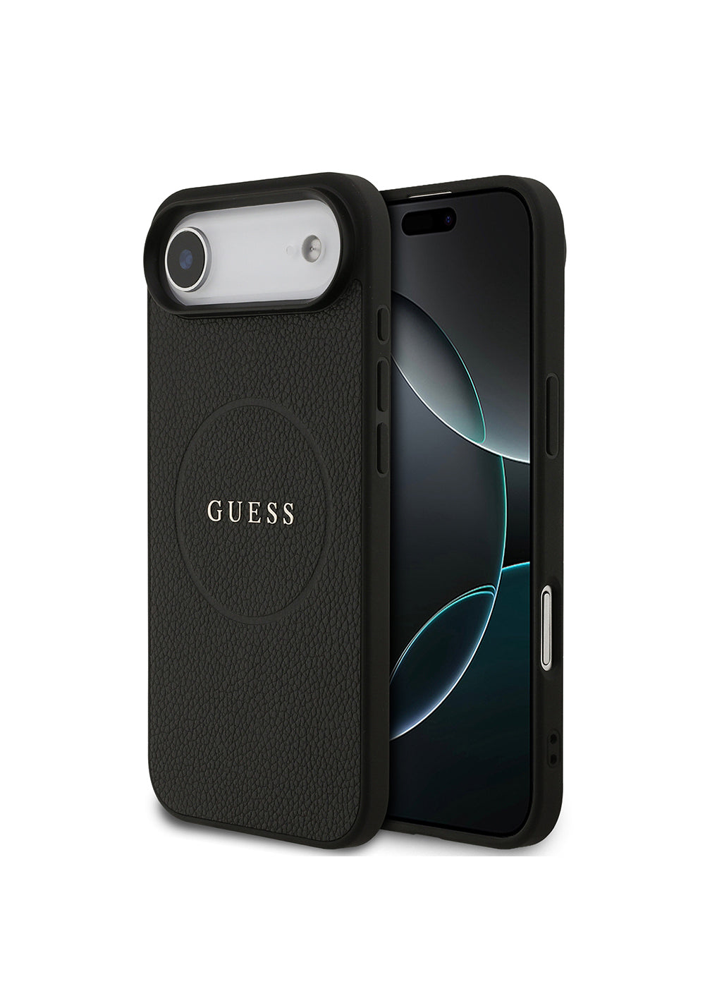 Apple iPhone 17 Air Kılıf Guess Orijinal Lisanslı Manyetik Şarj Uyumlu Yazı Logolu PU Deri Kapak