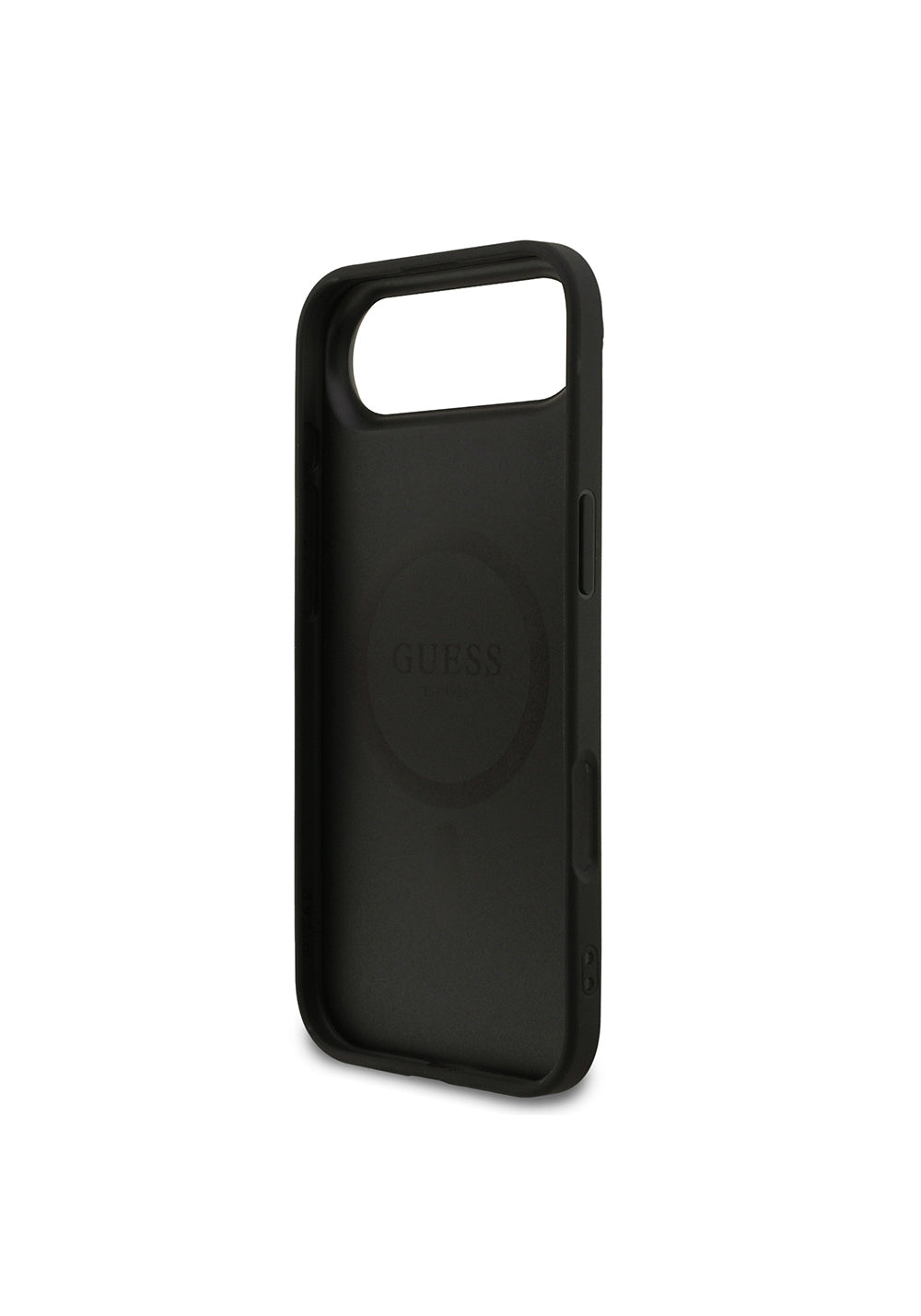Apple iPhone 17 Air Kılıf Guess Orijinal Lisanslı Manyetik Şarj Uyumlu Yazı Logolu PU Deri Kapak