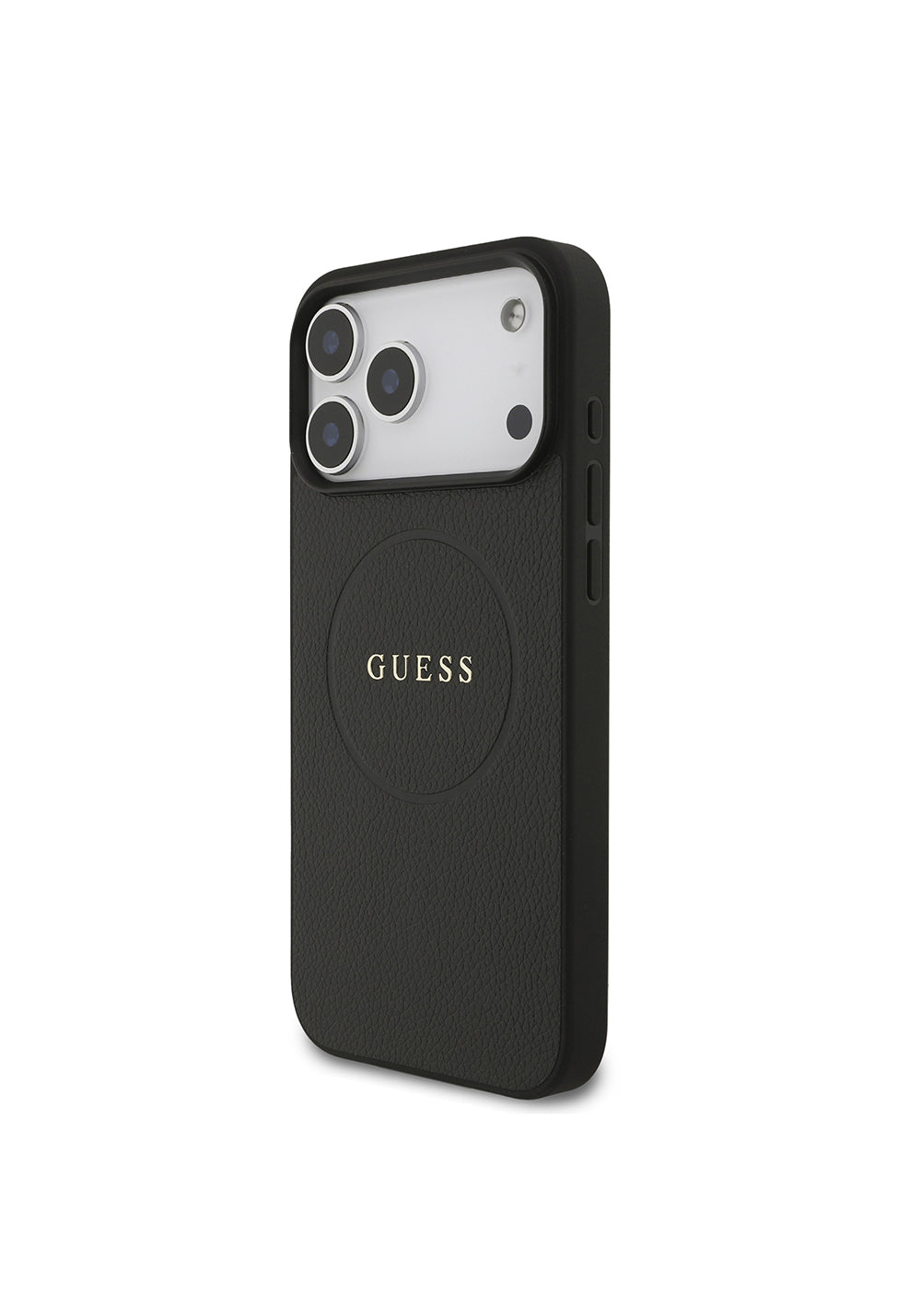 Apple iPhone 17 Pro Max Kılıf Guess Orijinal Lisanslı Manyetik Şarj Uyumlu Yazı Logolu PU Deri Kapak