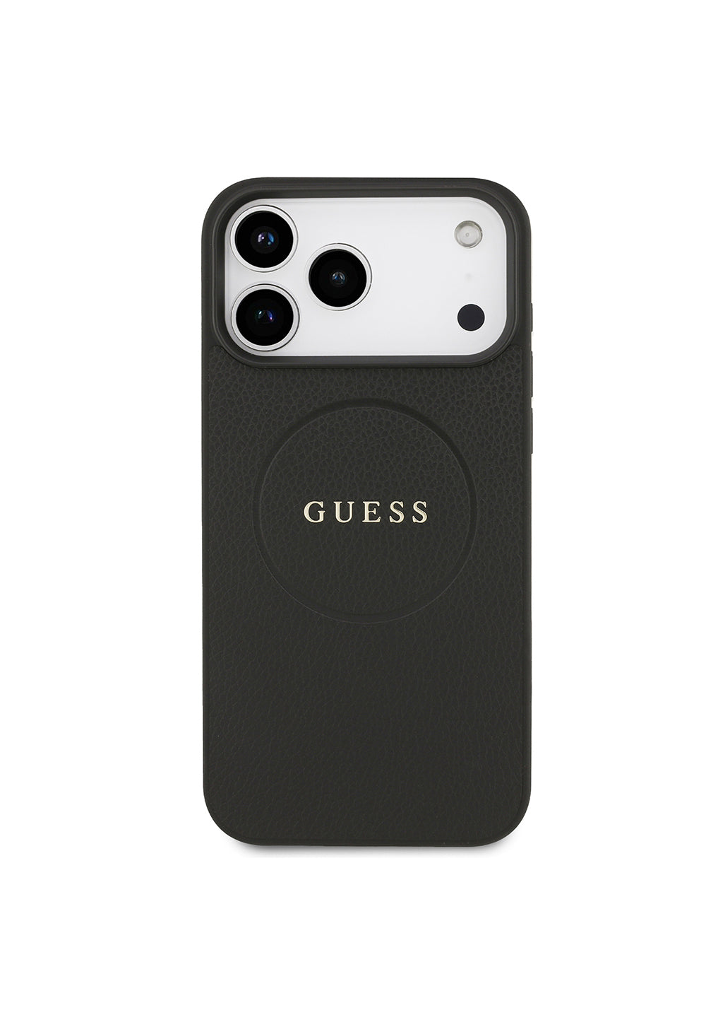 Apple iPhone 17 Pro Max Kılıf Guess Orijinal Lisanslı Manyetik Şarj Uyumlu Yazı Logolu PU Deri Kapak