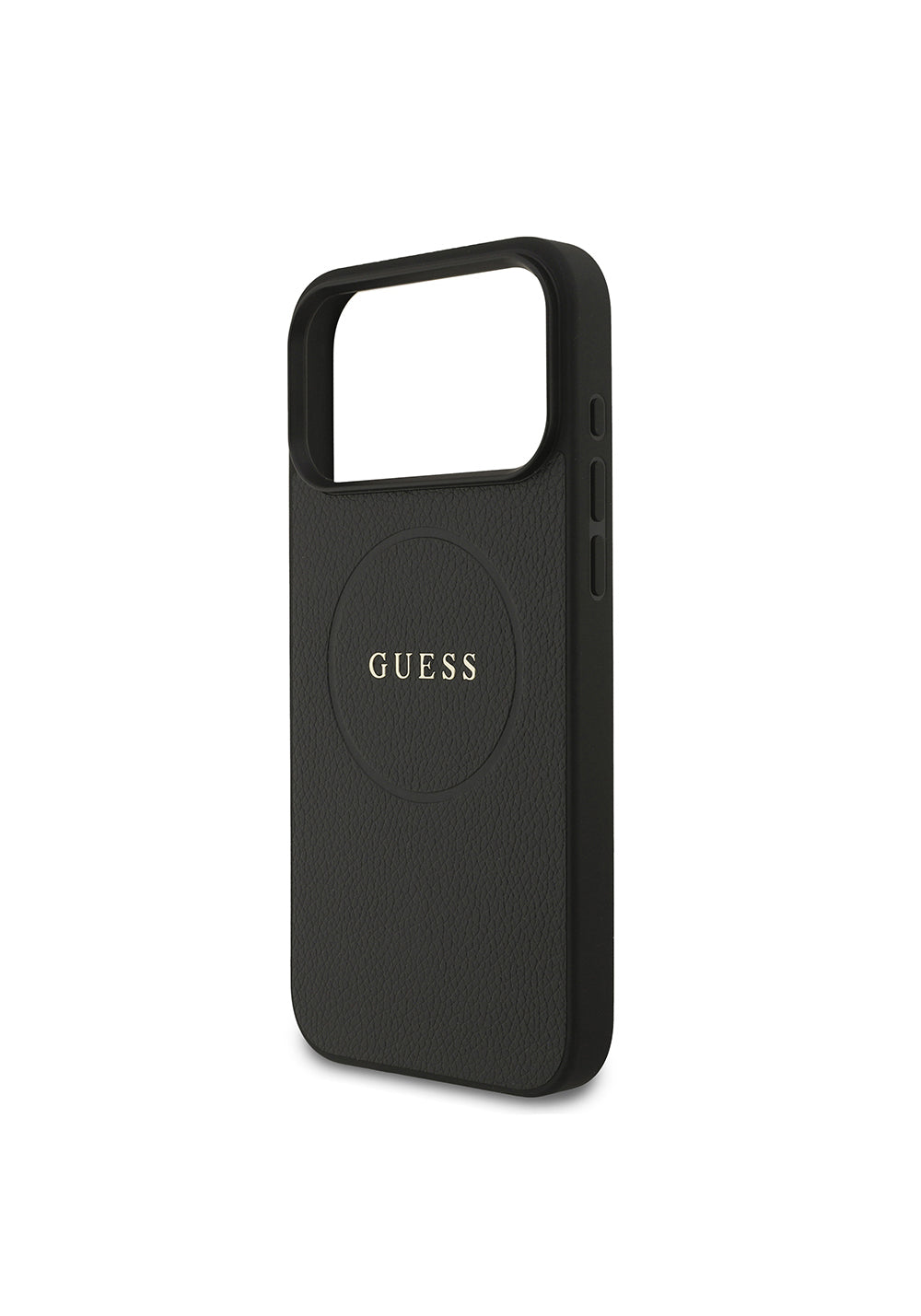 Apple iPhone 17 Pro Max Kılıf Guess Orijinal Lisanslı Manyetik Şarj Uyumlu Yazı Logolu PU Deri Kapak