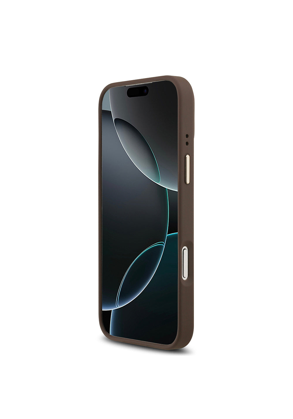 Apple iPhone 17 Pro Max Kılıf Guess Orijinal Lisanslı Manyetik Şarj Uyumlu Gold Metal Kamera Çerçeveli PU Deri 4G Desenli Yazı Logolu Kapak