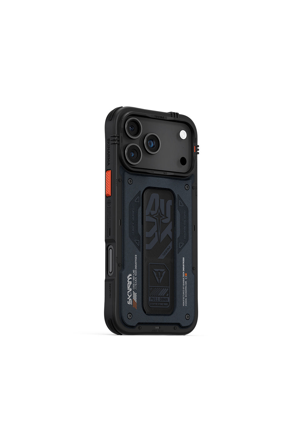Apple iPhone 17 Pro Max Kılıf Desenli Airbag Tasarımlı Standlı Skinarma Aegis Kapak
