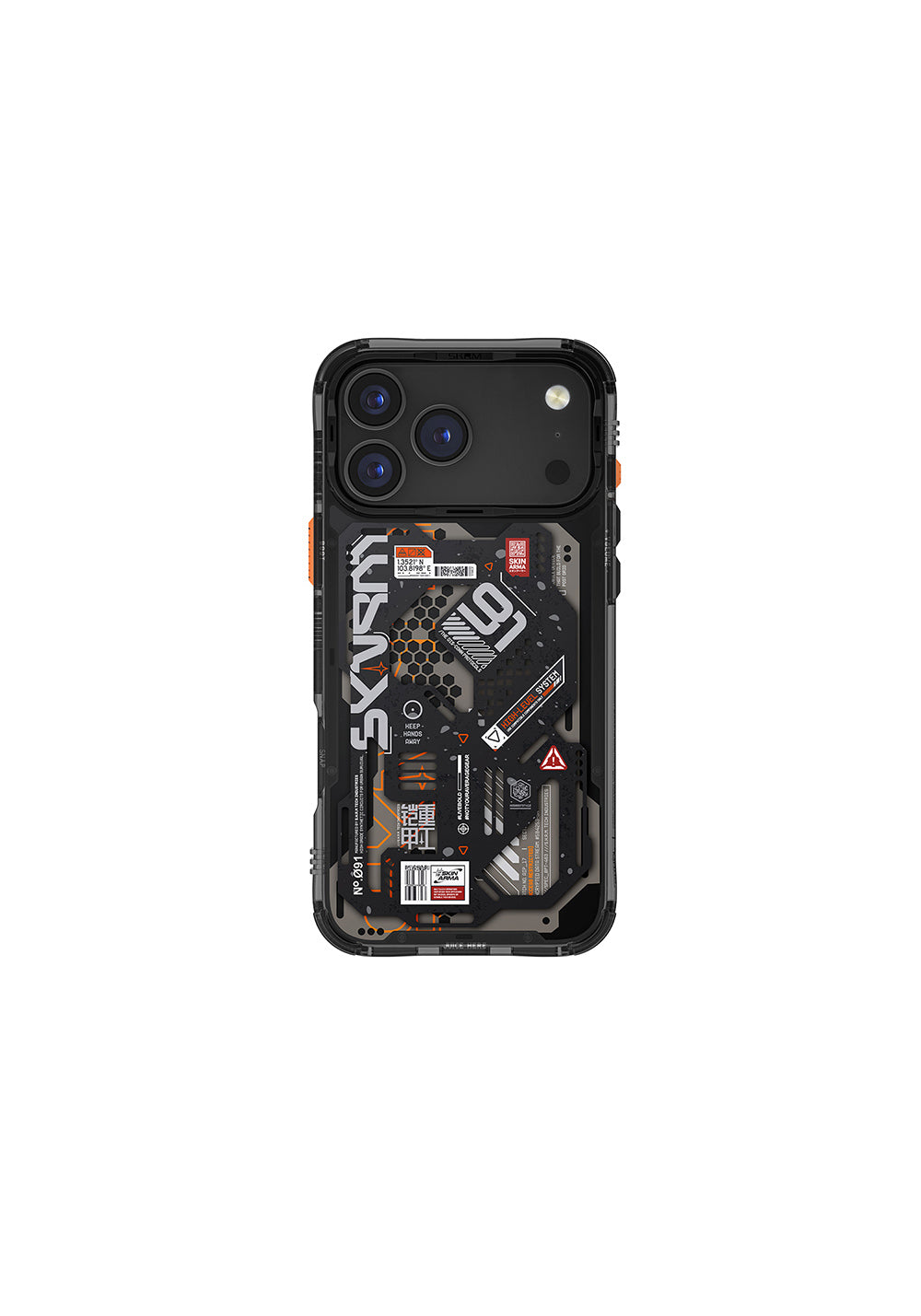 Apple iPhone 17 Pro Kılıf Desenli Airbag Tasarımlı Skinarma Spectra Kapak