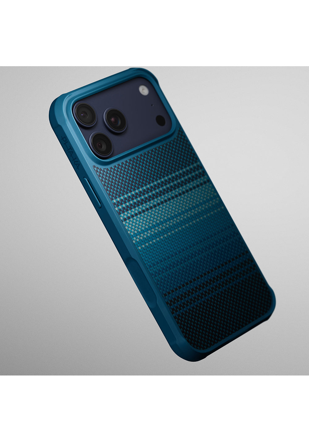Apple iPhone 17 Pro Max Kılıf Manyetik Şarj Uyumlu Pitaka Tactile Woven Sunset-Moonrise Aramid Pro Guard Serisi Karbon Kapak