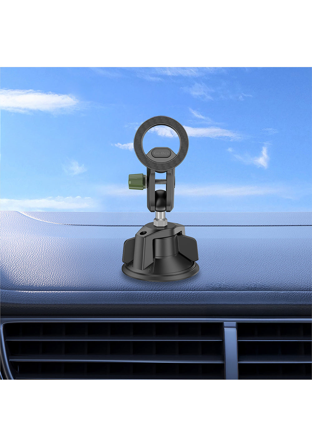 Go Des GD-HD361 360 Derece Dönebilen Vakumlu Tasarım Magnetik Araç İçi Telefon Tutucu