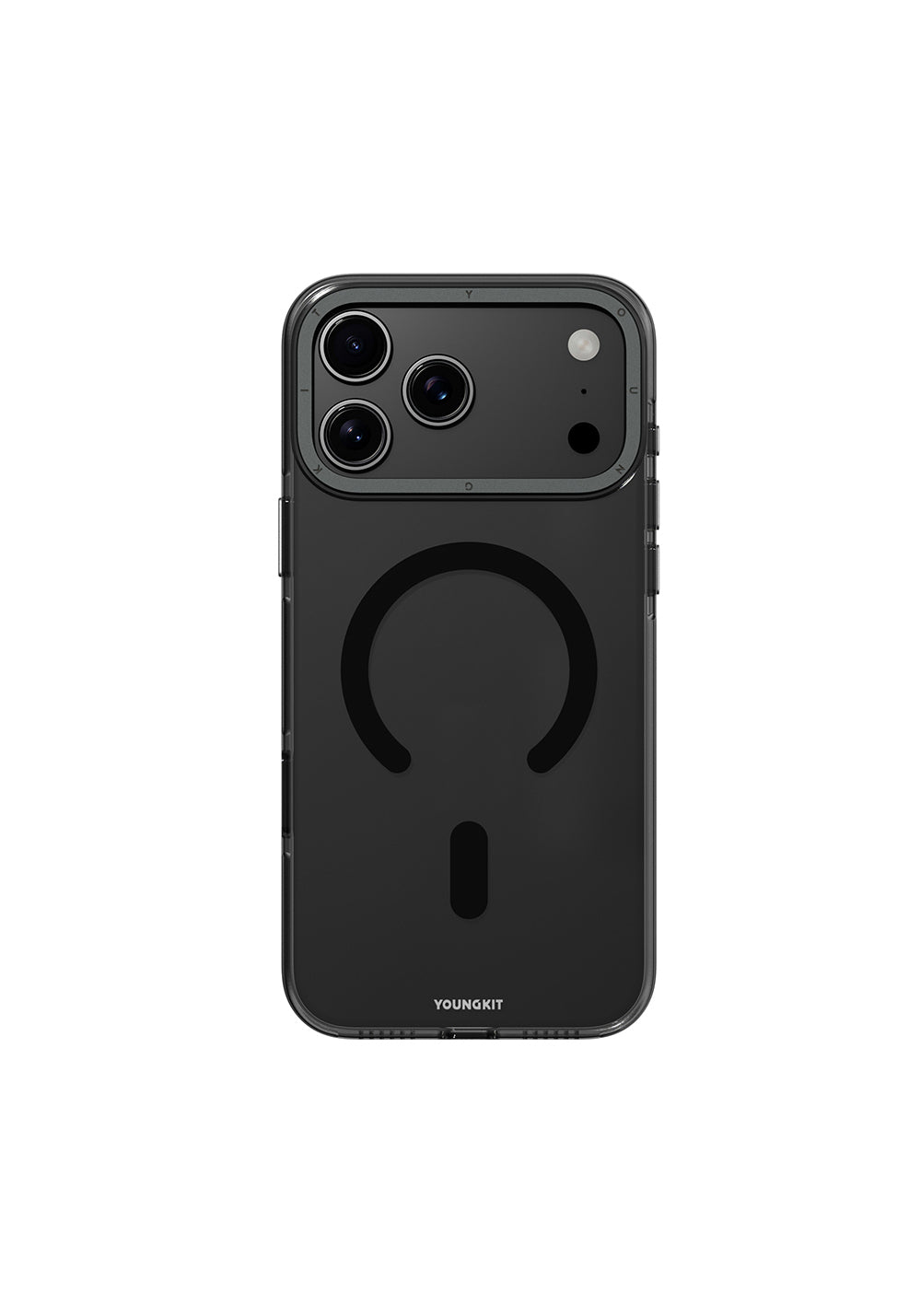 Apple iPhone 17 Pro Max Kılıf Manyetik Şarj Uyumlu Şeffaf Youngkit Crystal Shield Serisi Kapak