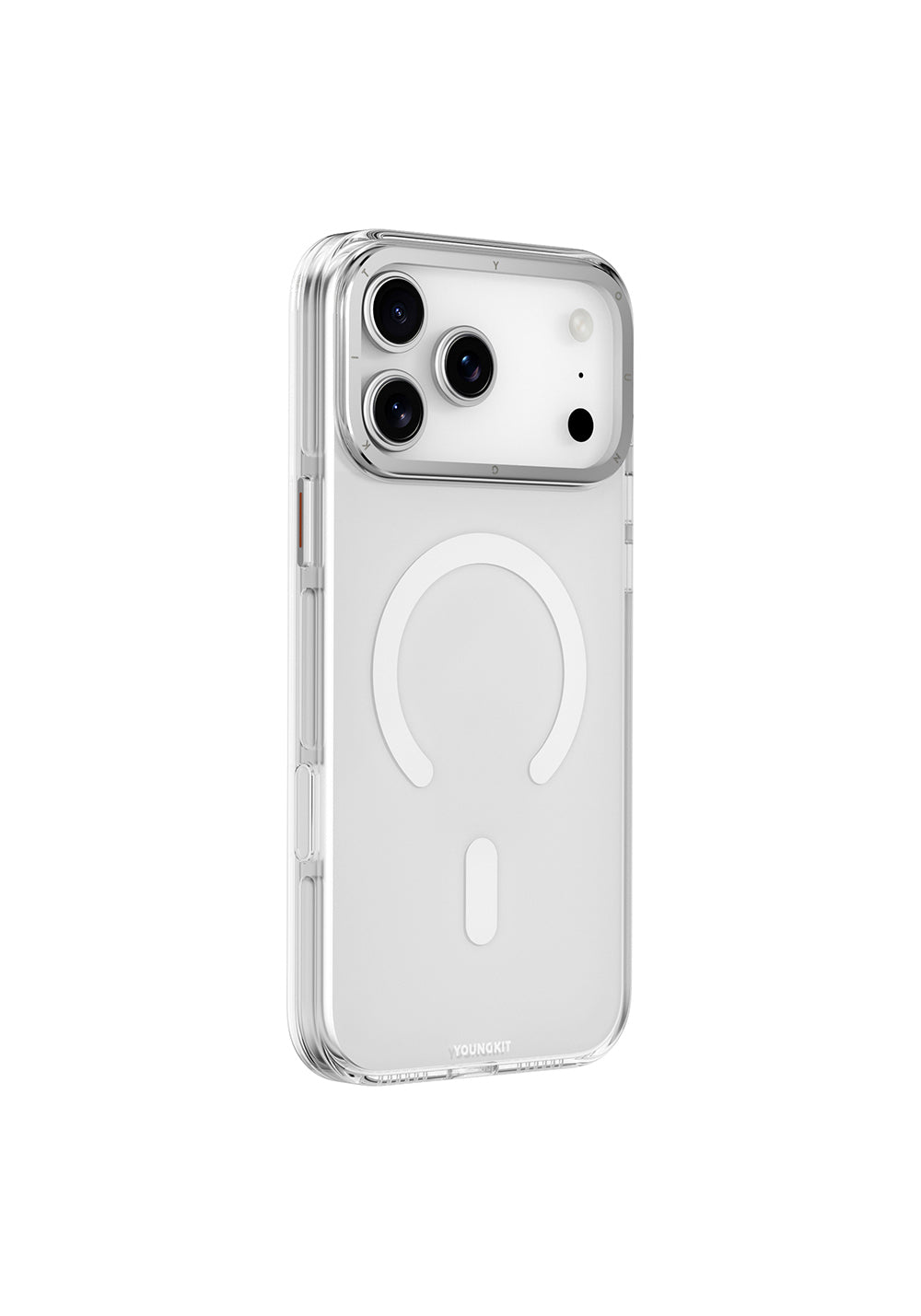 Apple iPhone 17 Pro Max Kılıf Manyetik Şarj Uyumlu Şeffaf Youngkit Crystal Shield Serisi Kapak