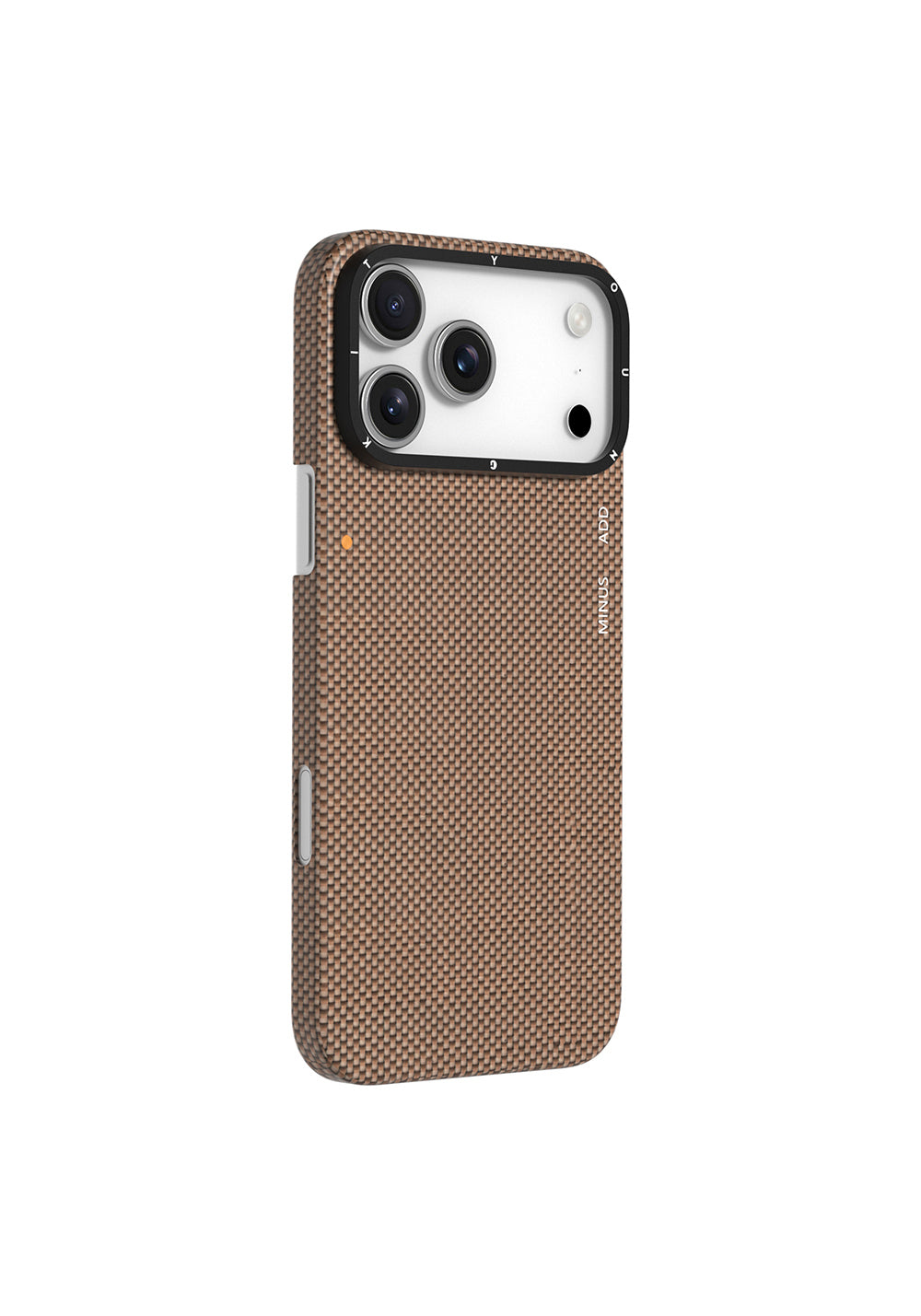 Apple iPhone 17 Pro Max Kılıf Manyetik Şarj Uyumlu Aramid Fiber Youngkit 1500D Extreme Wing Titanyum-Gold Serisi Kapak