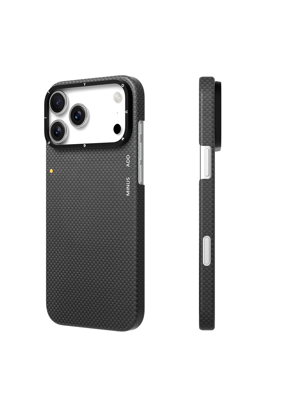 Apple iPhone 17 Pro Max Kılıf Manyetik Şarj Uyumlu Aramid Fiber Youngkit 1500D Extreme Wing Titanyum-Gold Serisi Kapak