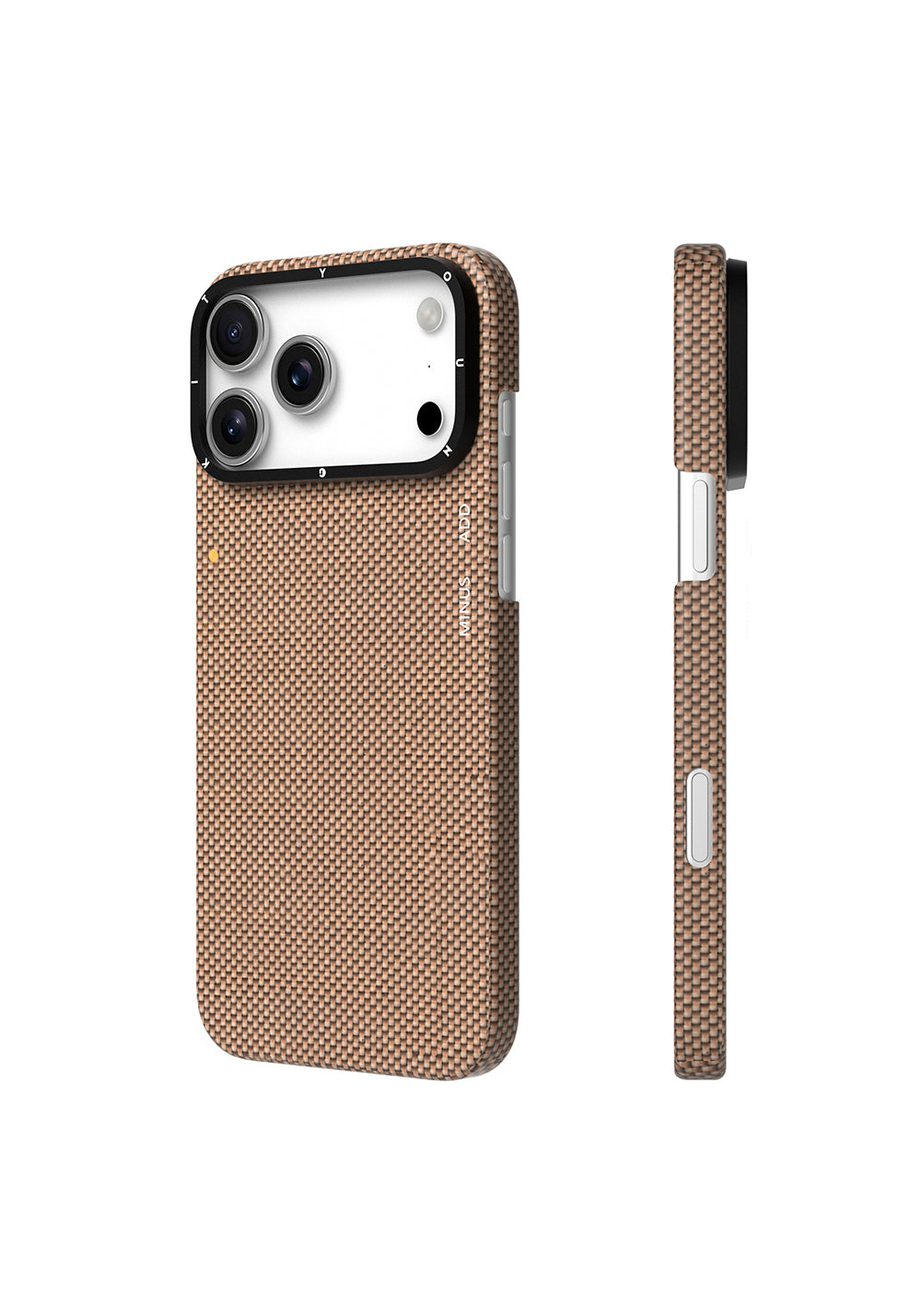 Apple iPhone 17 Pro Max Kılıf Manyetik Şarj Uyumlu Aramid Fiber Youngkit 1500D Extreme Wing Titanyum-Gold Serisi Kapak