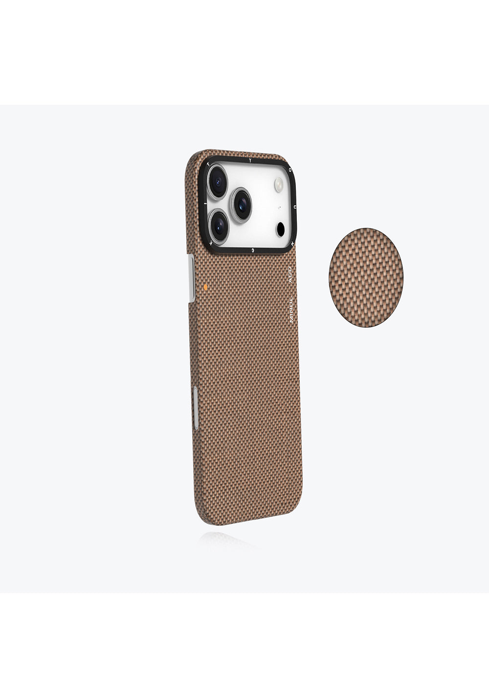 Apple iPhone 17 Pro Max Kılıf Manyetik Şarj Uyumlu Aramid Fiber Youngkit 1500D Extreme Wing Titanyum-Gold Serisi Kapak