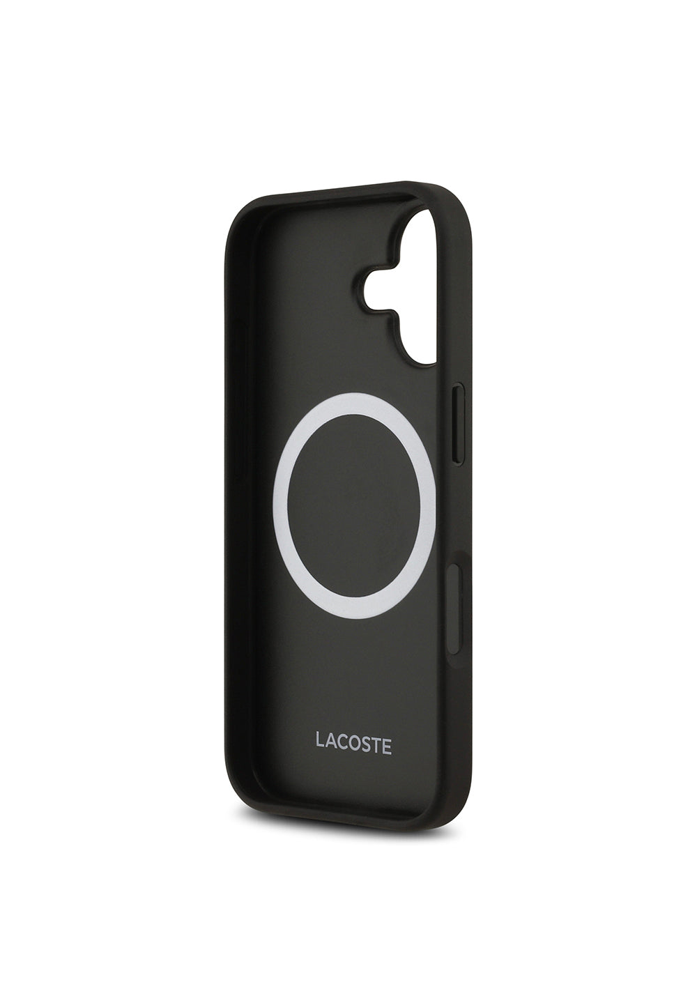 Apple iPhone 17 Kılıf Lacoste Orijinal Lisanslı Manyetik Şarj Uyumlu PU Deri Tasarımlı Kartlıklı Karışık Monogram Desenli Kapak