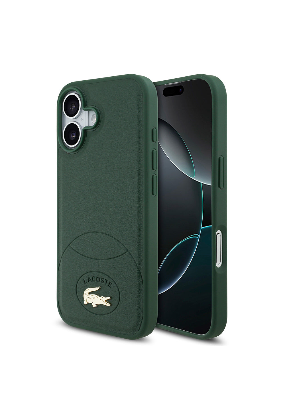 Apple iPhone 17 Kılıf Lacoste Orijinal Lisanslı Manyetik Şarj Uyumlu PU Deri Tasarımlı Metal Logolu Kapak