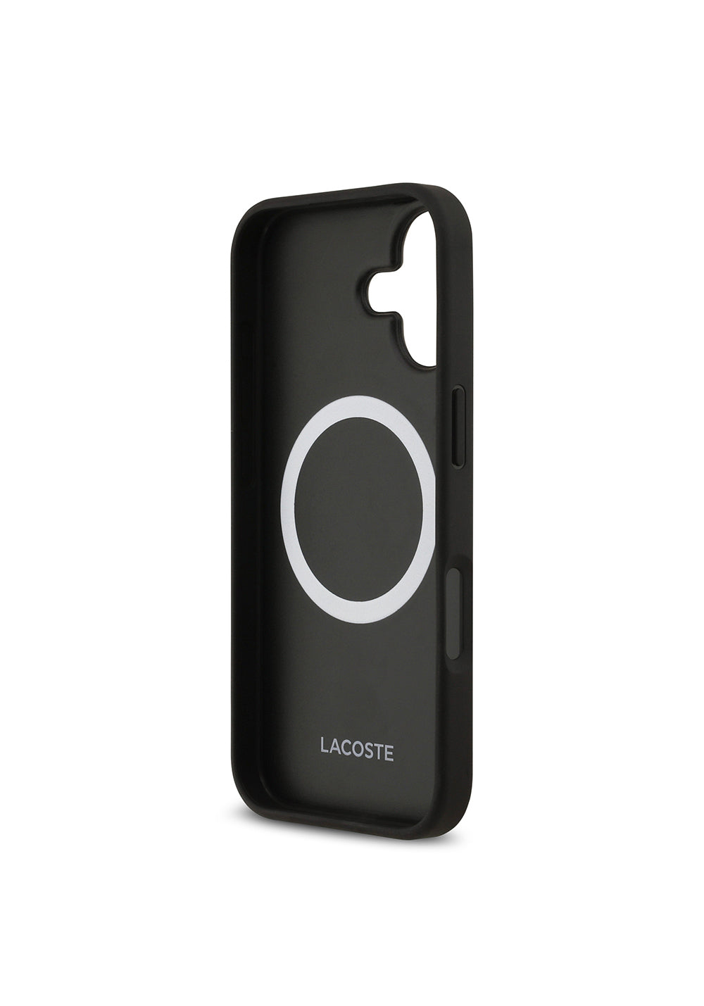 Apple iPhone 17 Kılıf Lacoste Orijinal Lisanslı Manyetik Şarj Uyumlu PU Deri Tasarımlı Metal Logolu Kapak