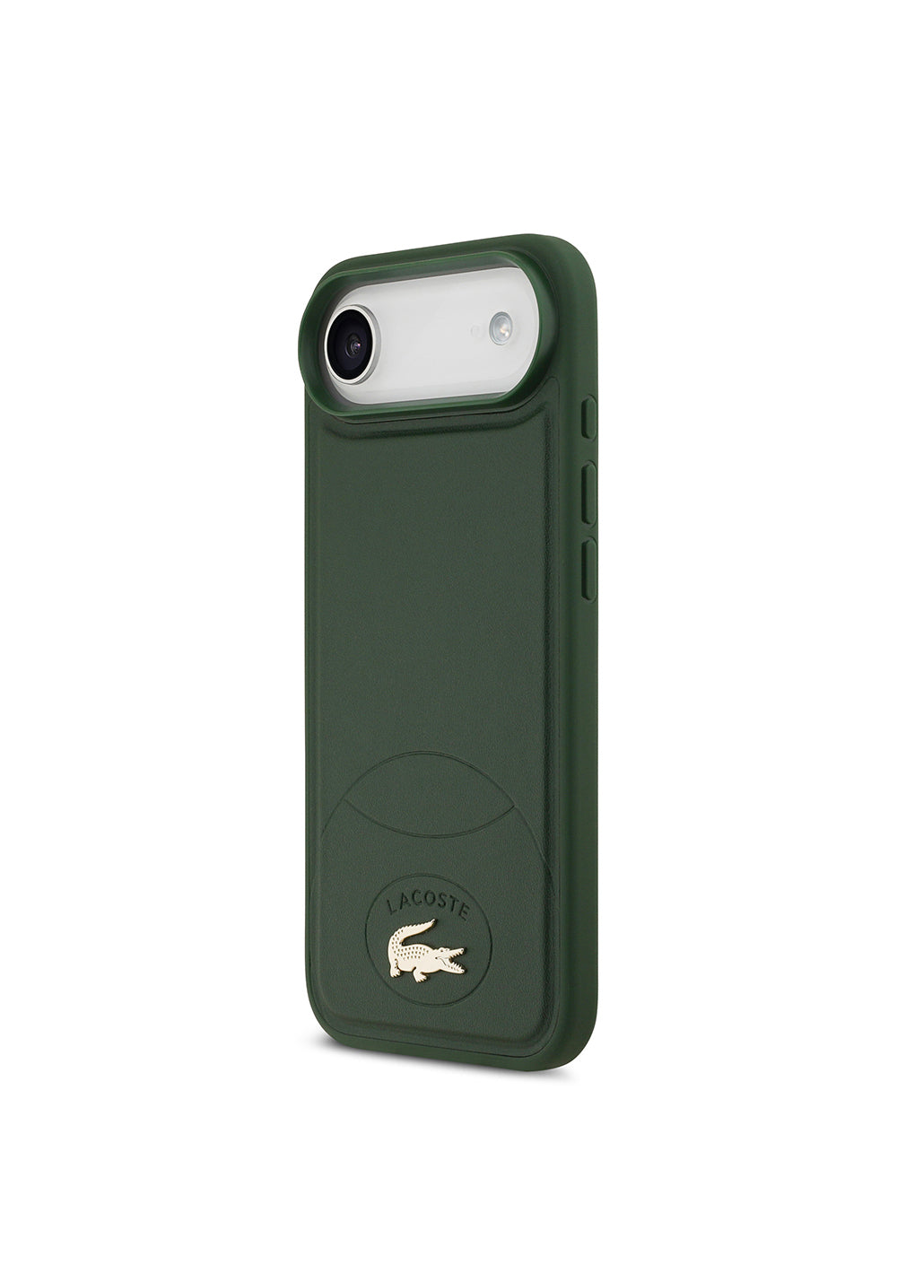 Apple iPhone 17 Air Kılıf Lacoste Orijinal Lisanslı Manyetik Şarj Uyumlu PU Deri Tasarımlı Metal Logolu Kapak