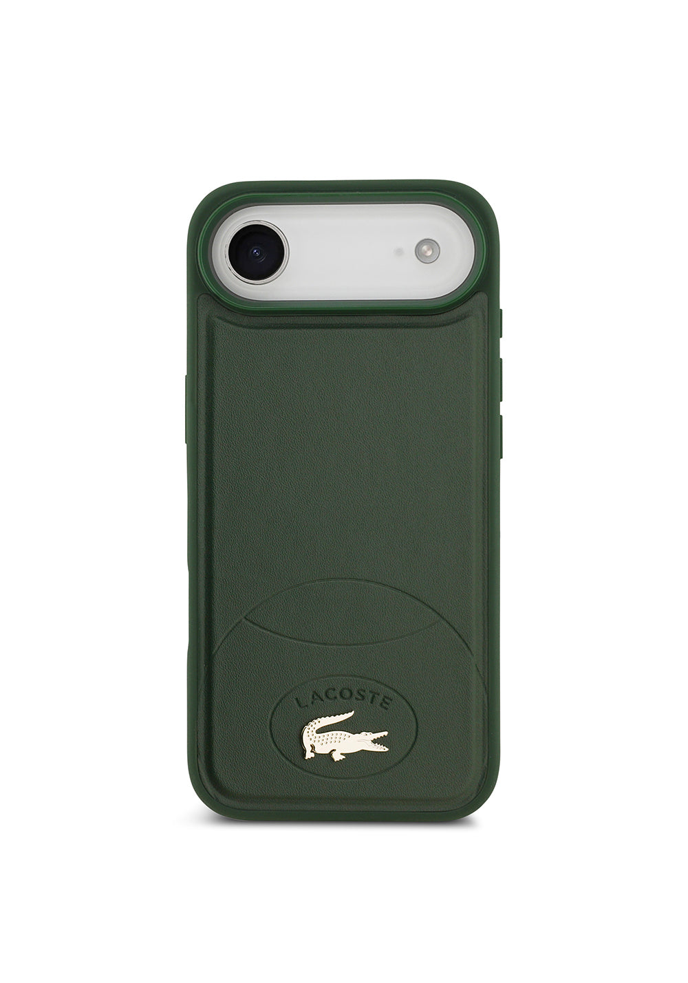 Apple iPhone 17 Air Kılıf Lacoste Orijinal Lisanslı Manyetik Şarj Uyumlu PU Deri Tasarımlı Metal Logolu Kapak