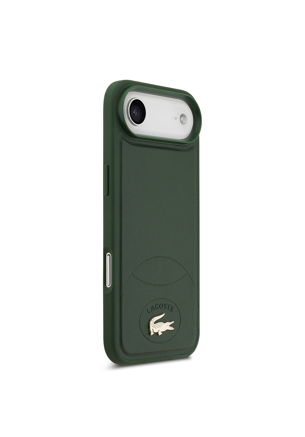 Apple iPhone 17 Air Kılıf Lacoste Orijinal Lisanslı Manyetik Şarj Uyumlu PU Deri Tasarımlı Metal Logolu Kapak