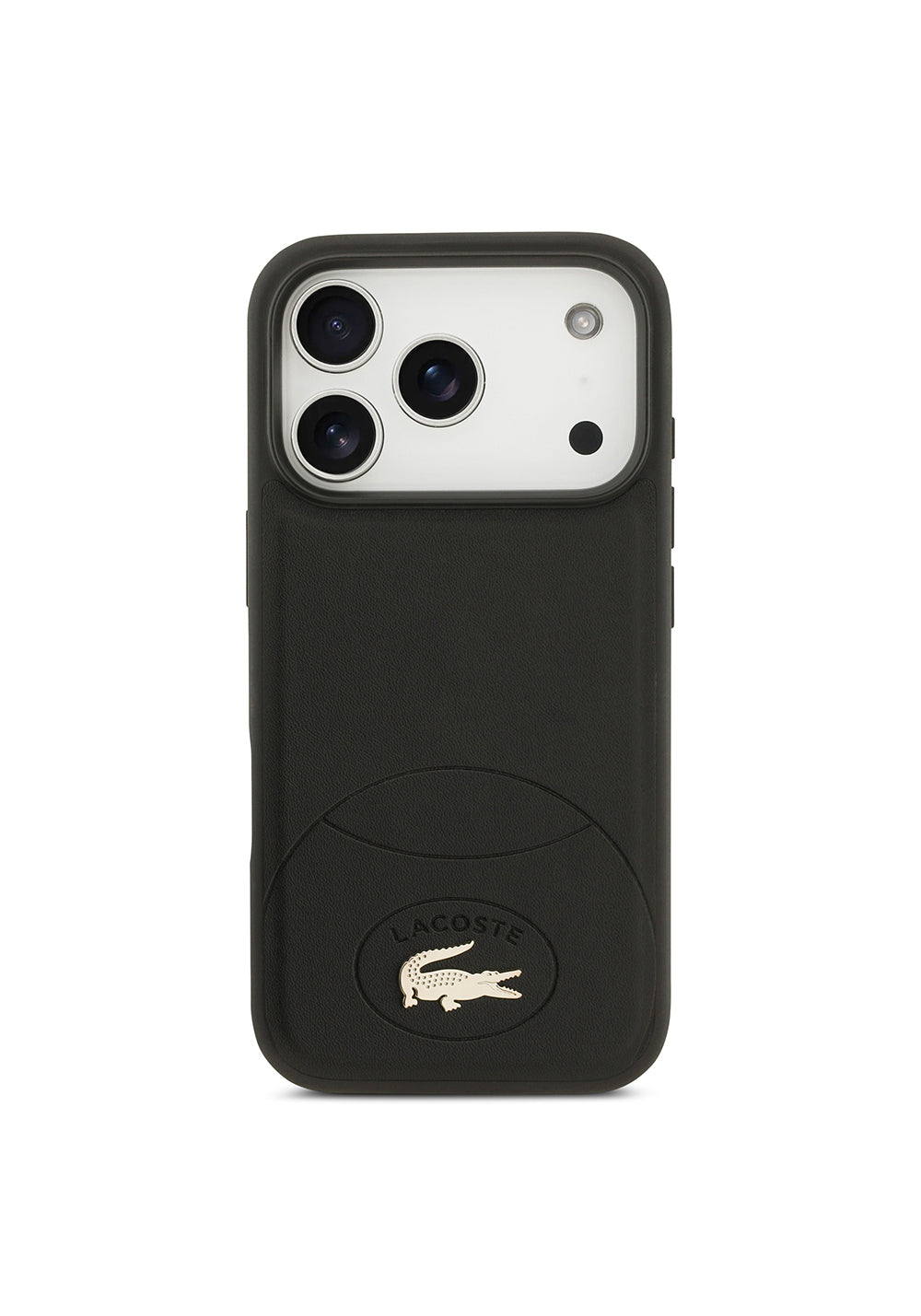 Apple iPhone 17 Pro Kılıf Lacoste Orijinal Lisanslı Manyetik Şarj Uyumlu PU Deri Tasarımlı Metal Logolu Kapak
