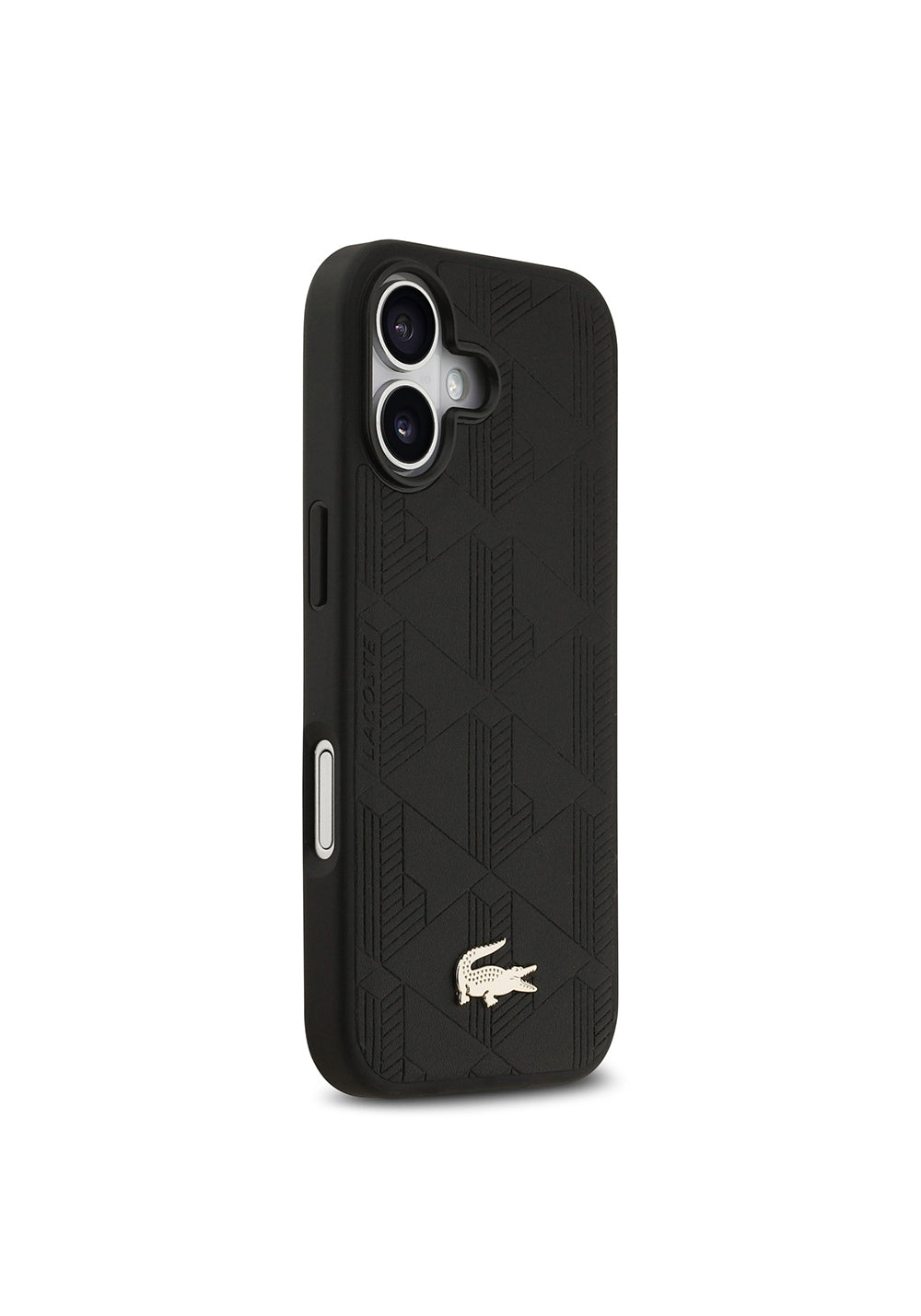Apple iPhone 17 Kılıf Lacoste Orijinal Lisanslı Manyetik Şarj Uyumlu PU Deri Tasarımlı Karışık Monogram Desenli Kapak