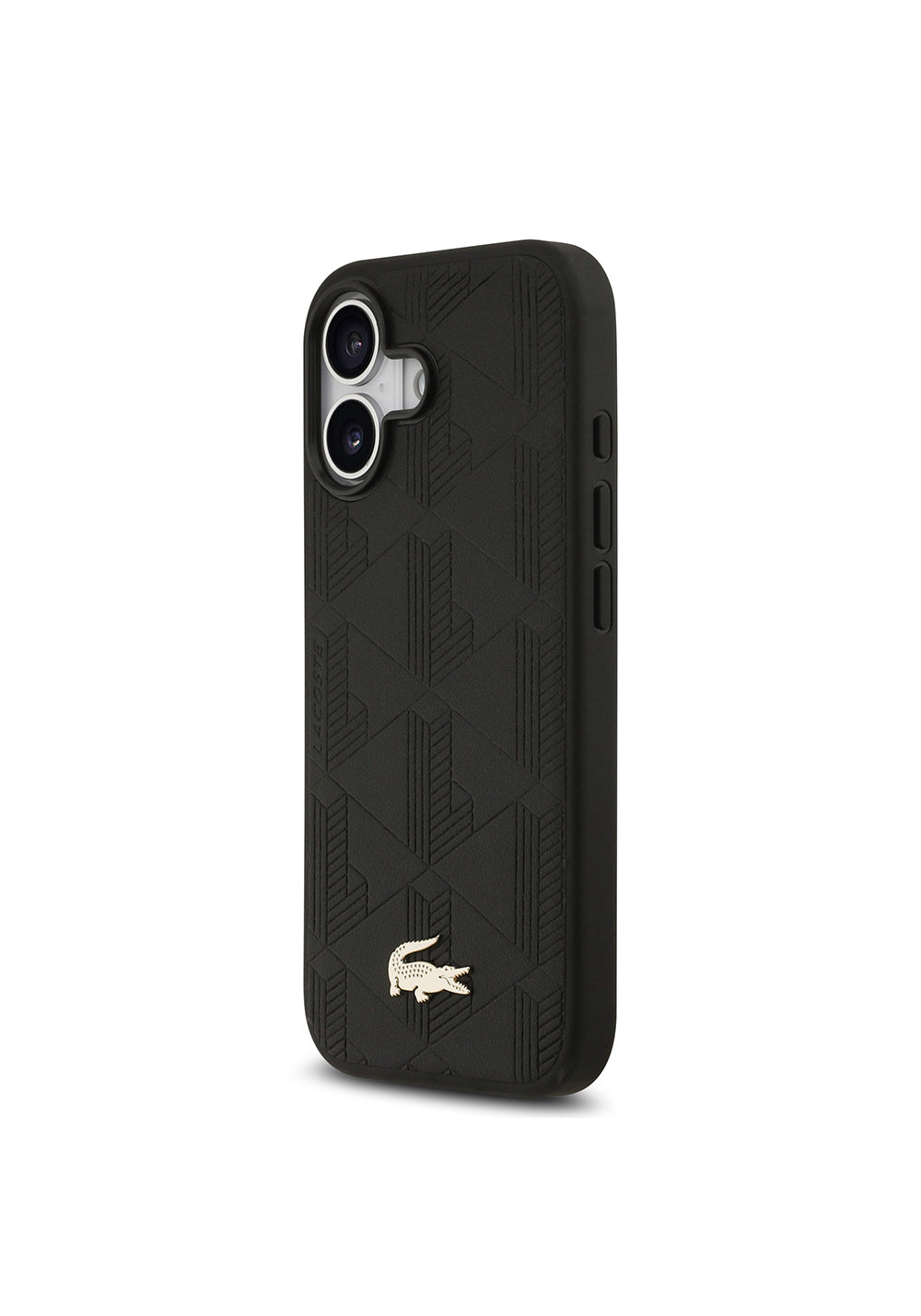 Apple iPhone 17 Kılıf Lacoste Orijinal Lisanslı Manyetik Şarj Uyumlu PU Deri Tasarımlı Karışık Monogram Desenli Kapak