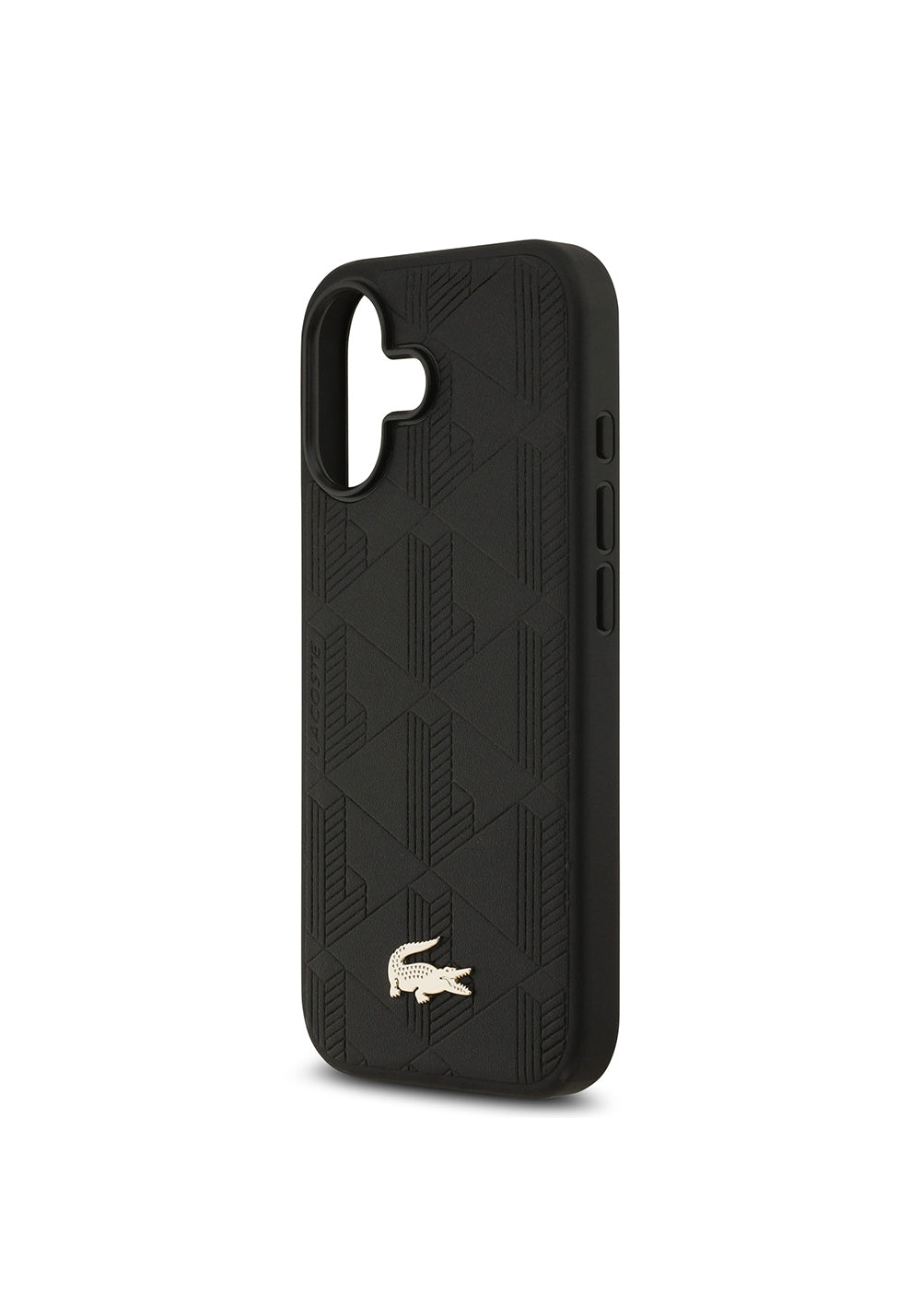 Apple iPhone 17 Kılıf Lacoste Orijinal Lisanslı Manyetik Şarj Uyumlu PU Deri Tasarımlı Karışık Monogram Desenli Kapak
