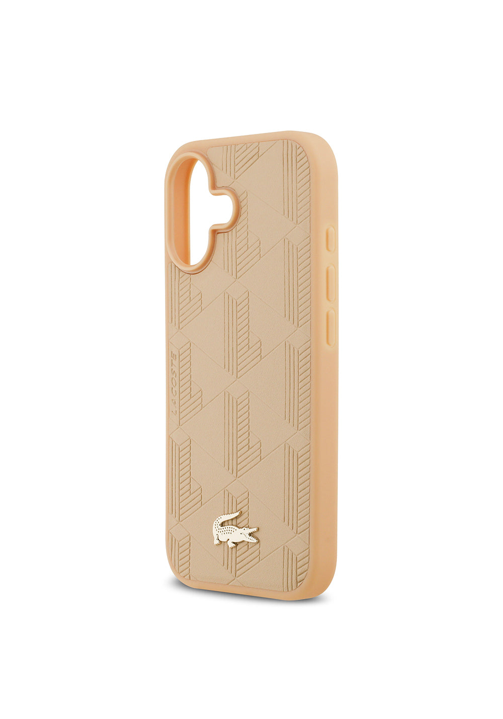 Apple iPhone 17 Kılıf Lacoste Orijinal Lisanslı Manyetik Şarj Uyumlu PU Deri Tasarımlı Karışık Monogram Desenli Kapak