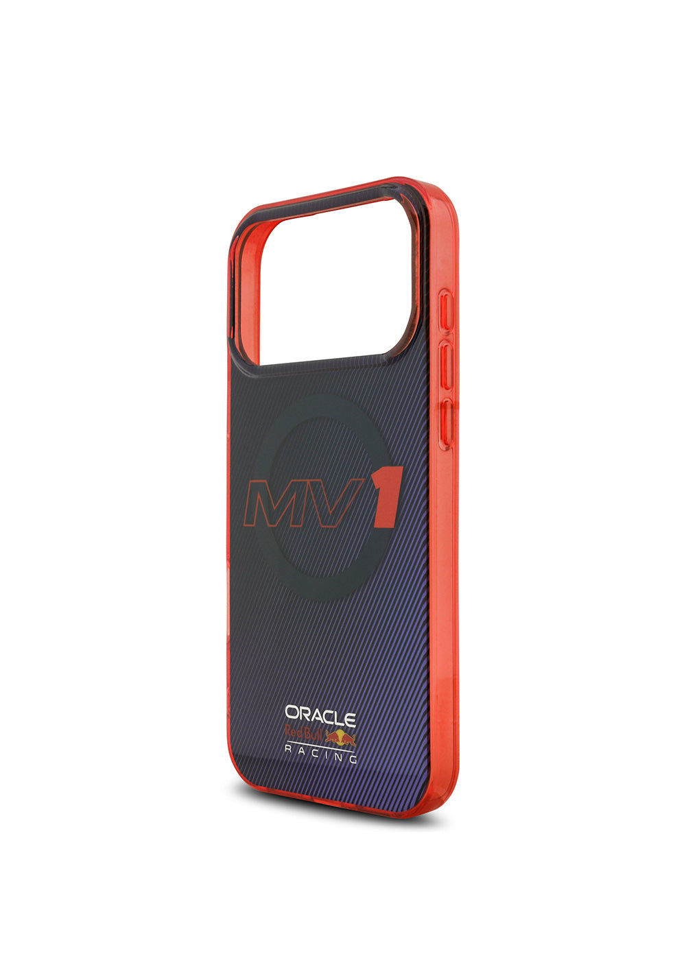 Apple iPhone 17 Pro Max Kılıf Redbull Orijinal Lisanslı Manyetik Şarj Uyumlu Çift Katmanlı Çizgi Desenli Sert PC MV Kapak