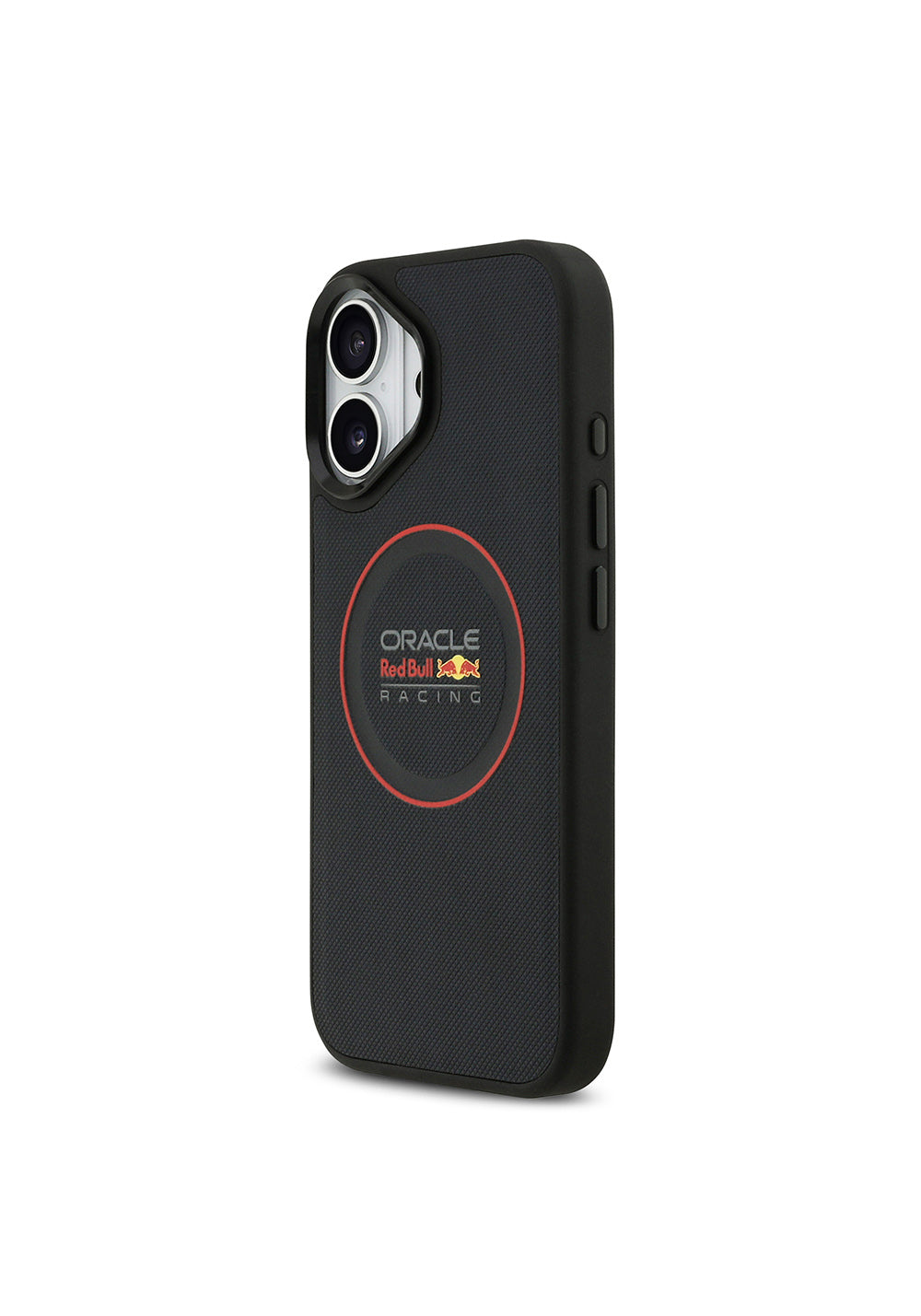 Apple iPhone 17 Kılıf Redbull Orijinal Lisanslı Manyetik Şarj Uyumlu Kırmızı Halka ve Logo Kabartmalı PU Deri Kapak