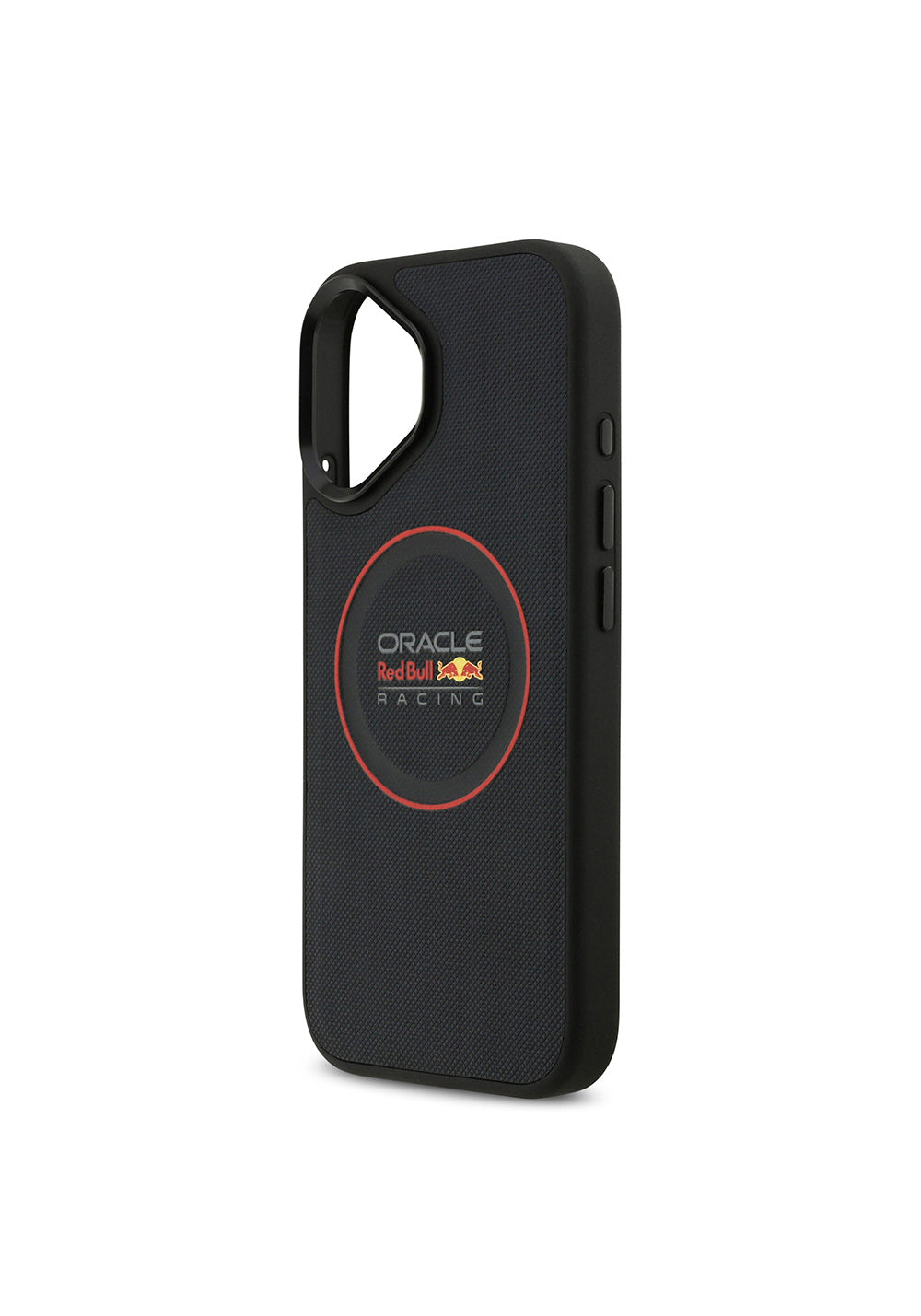 Apple iPhone 17 Kılıf Redbull Orijinal Lisanslı Manyetik Şarj Uyumlu Kırmızı Halka ve Logo Kabartmalı PU Deri Kapak