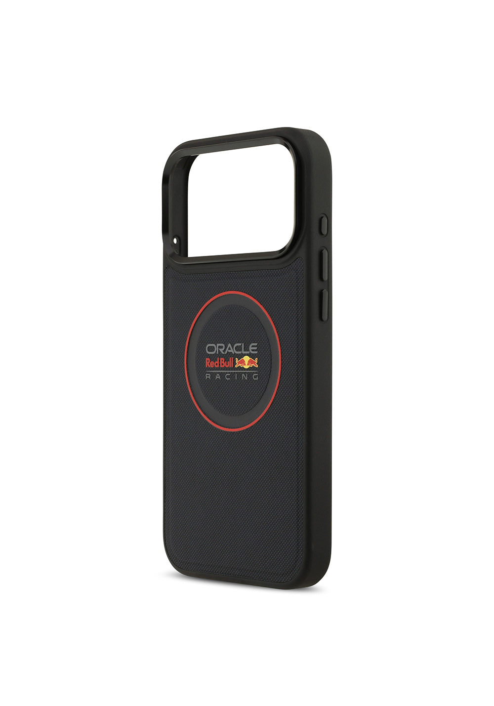 Apple iPhone 17 Pro Max Kılıf Redbull Orijinal Lisanslı Manyetik Şarj Uyumlu Kırmızı Halka ve Logo Kabartmalı PU Deri Kapak