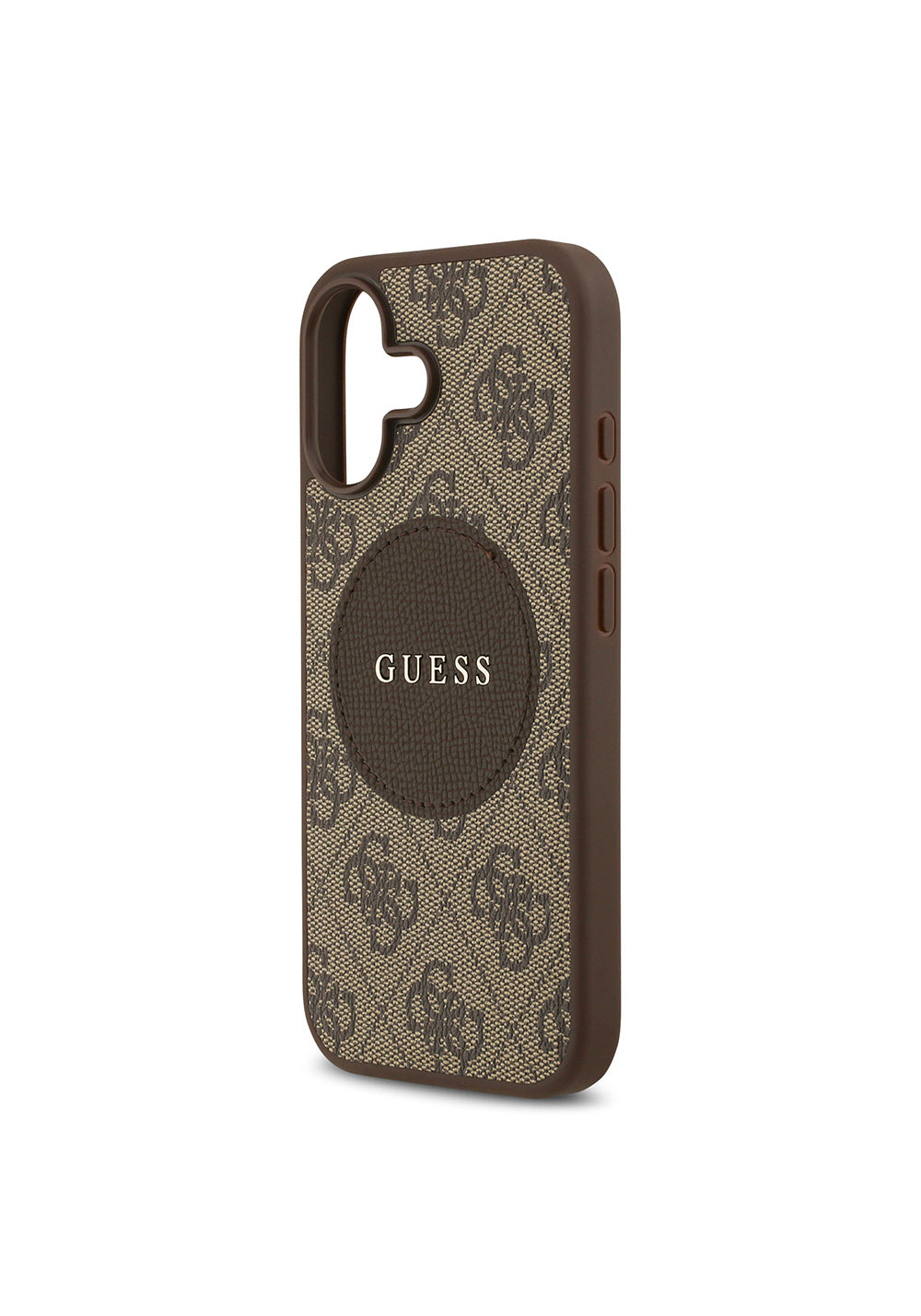 Apple iPhone 17 Kılıf Guess Orijinal Lisanslı Manyetik Şarj Uyumlu Yazı Logolu Circle Classic Kapak