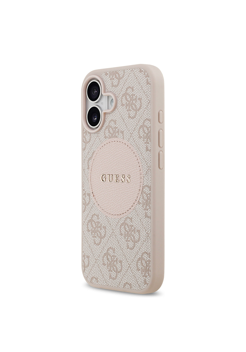 Apple iPhone 17 Kılıf Guess Orijinal Lisanslı Manyetik Şarj Uyumlu Yazı Logolu Circle Classic Kapak