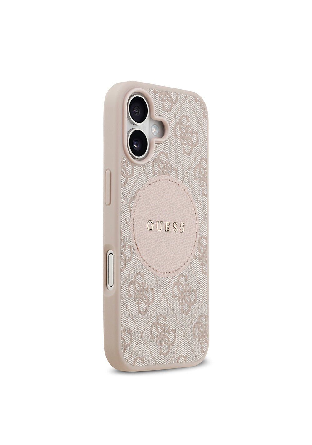 Apple iPhone 17 Kılıf Guess Orijinal Lisanslı Manyetik Şarj Uyumlu Yazı Logolu Circle Classic Kapak