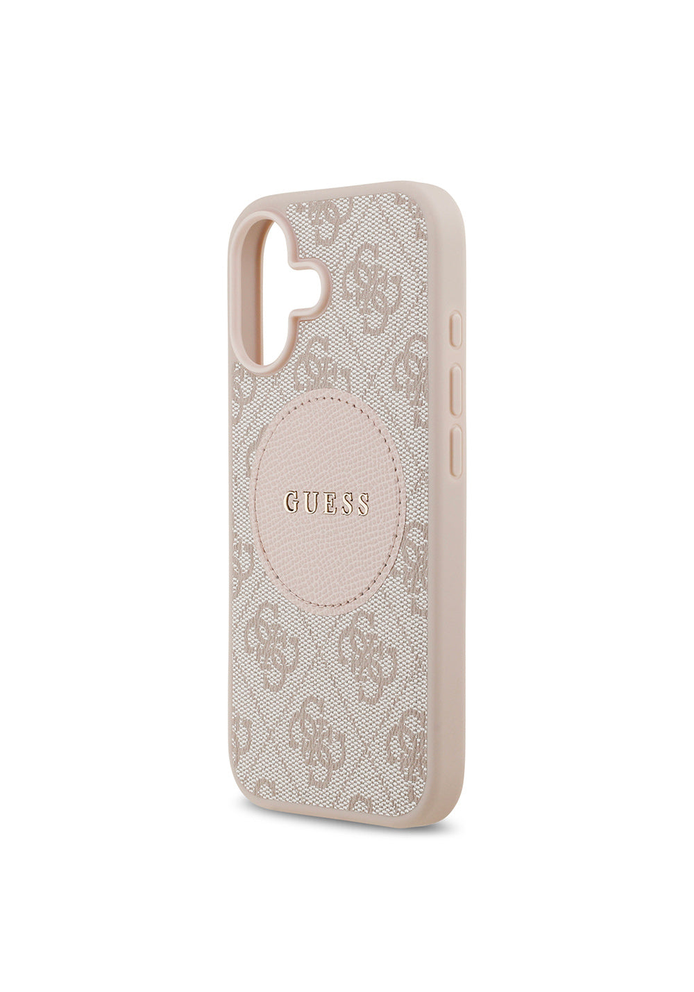 Apple iPhone 17 Kılıf Guess Orijinal Lisanslı Manyetik Şarj Uyumlu Yazı Logolu Circle Classic Kapak