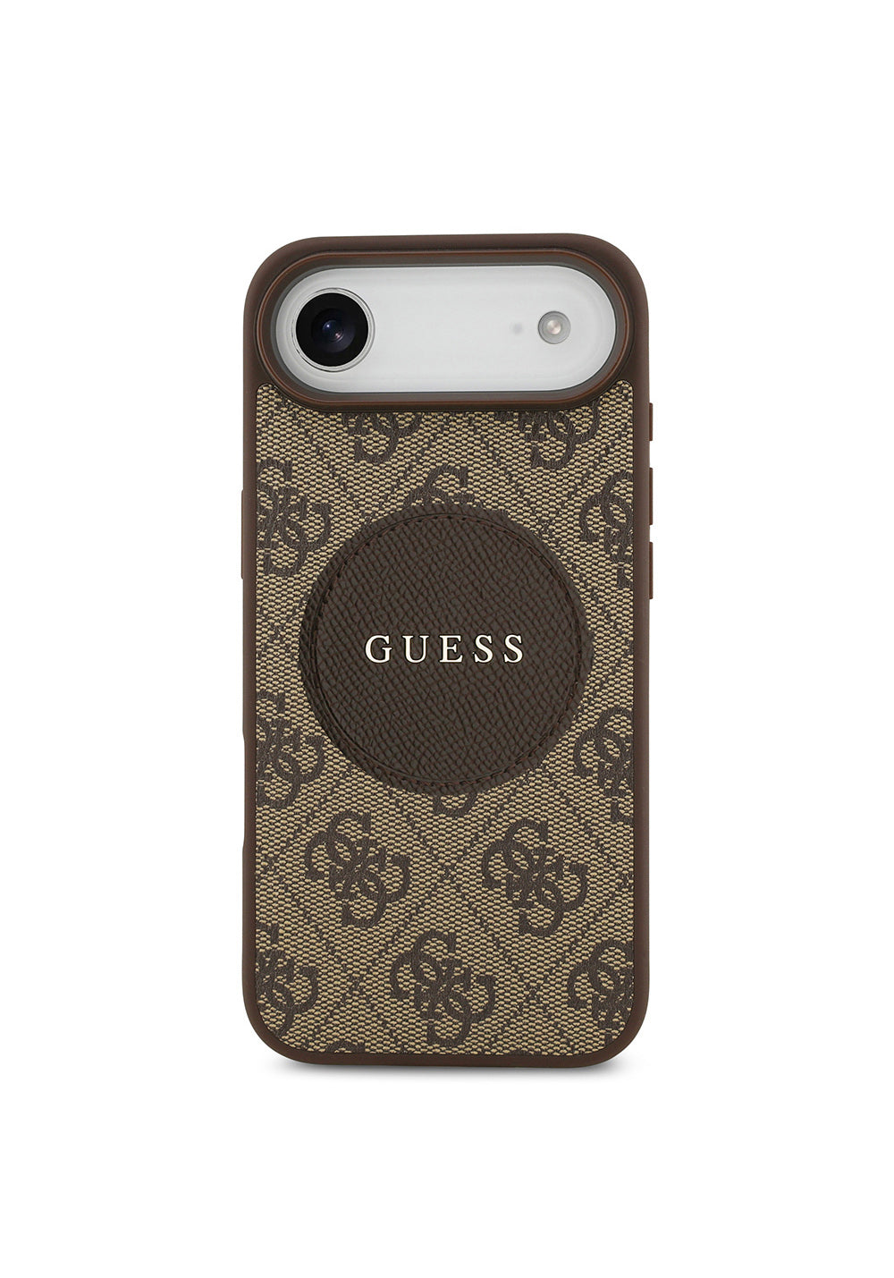 Apple iPhone 17 Air Kılıf Guess Orijinal Lisanslı Manyetik Şarj Uyumlu Yazı Logolu Circle Classic Kapak
