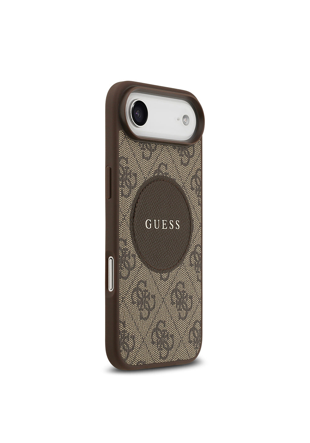Apple iPhone 17 Air Kılıf Guess Orijinal Lisanslı Manyetik Şarj Uyumlu Yazı Logolu Circle Classic Kapak