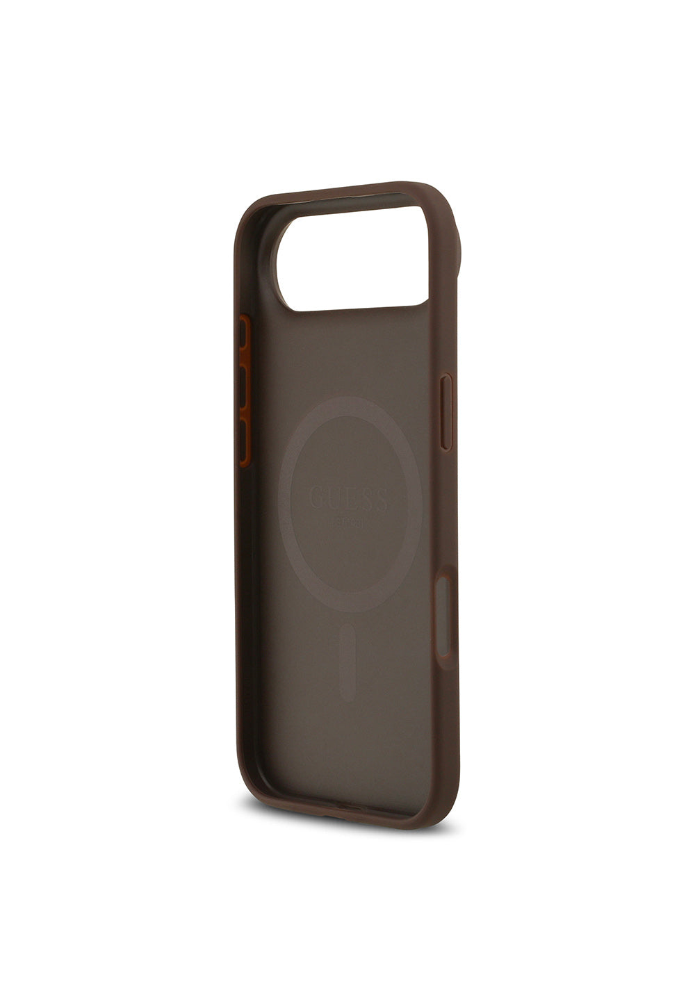 Apple iPhone 17 Air Kılıf Guess Orijinal Lisanslı Manyetik Şarj Uyumlu Yazı Logolu Circle Classic Kapak
