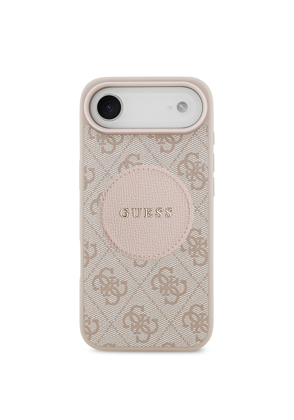 Apple iPhone 17 Air Kılıf Guess Orijinal Lisanslı Manyetik Şarj Uyumlu Yazı Logolu Circle Classic Kapak