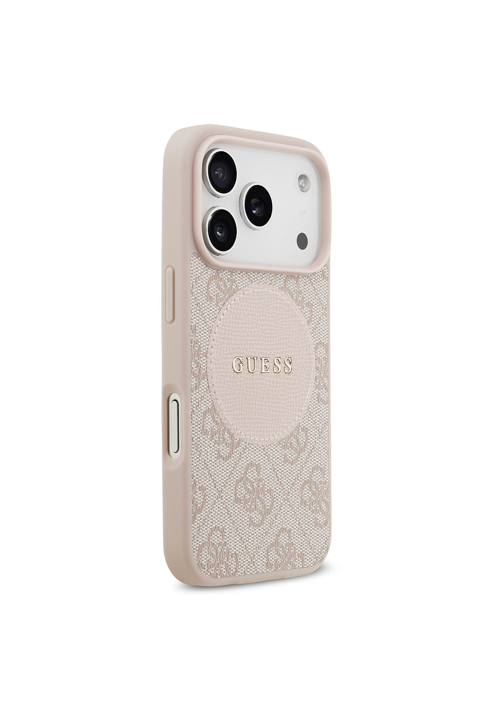 Apple iPhone 17 Pro Kılıf Guess Orijinal Lisanslı Manyetik Şarj Uyumlu Yazı Logolu Circle Classic Kapak