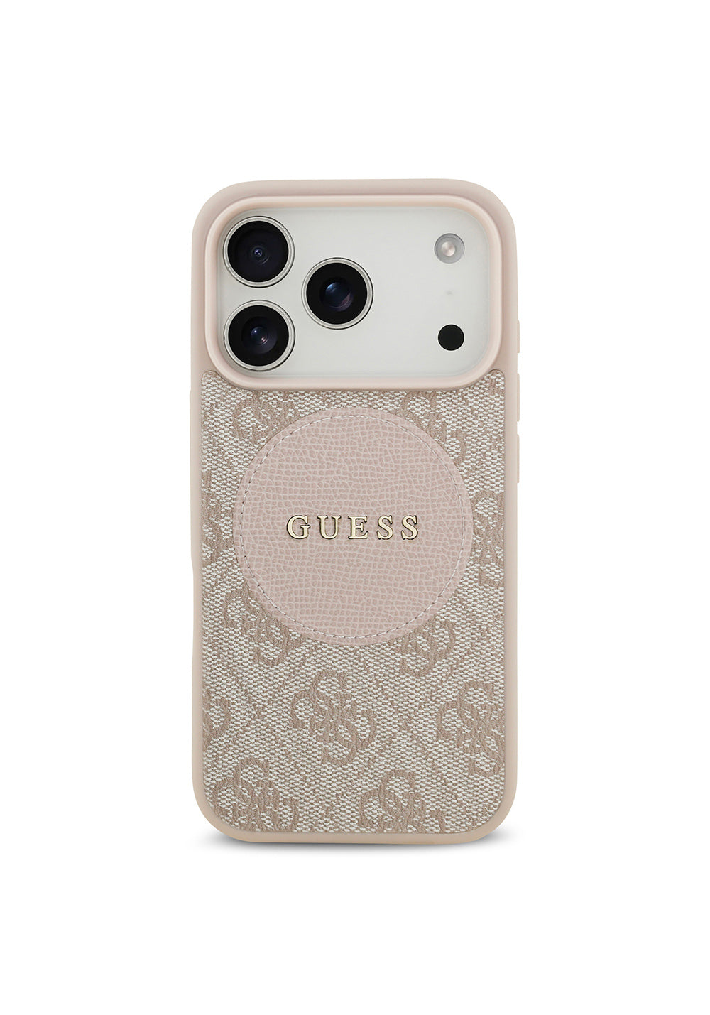Apple iPhone 17 Pro Kılıf Guess Orijinal Lisanslı Manyetik Şarj Uyumlu Yazı Logolu Circle Classic Kapak