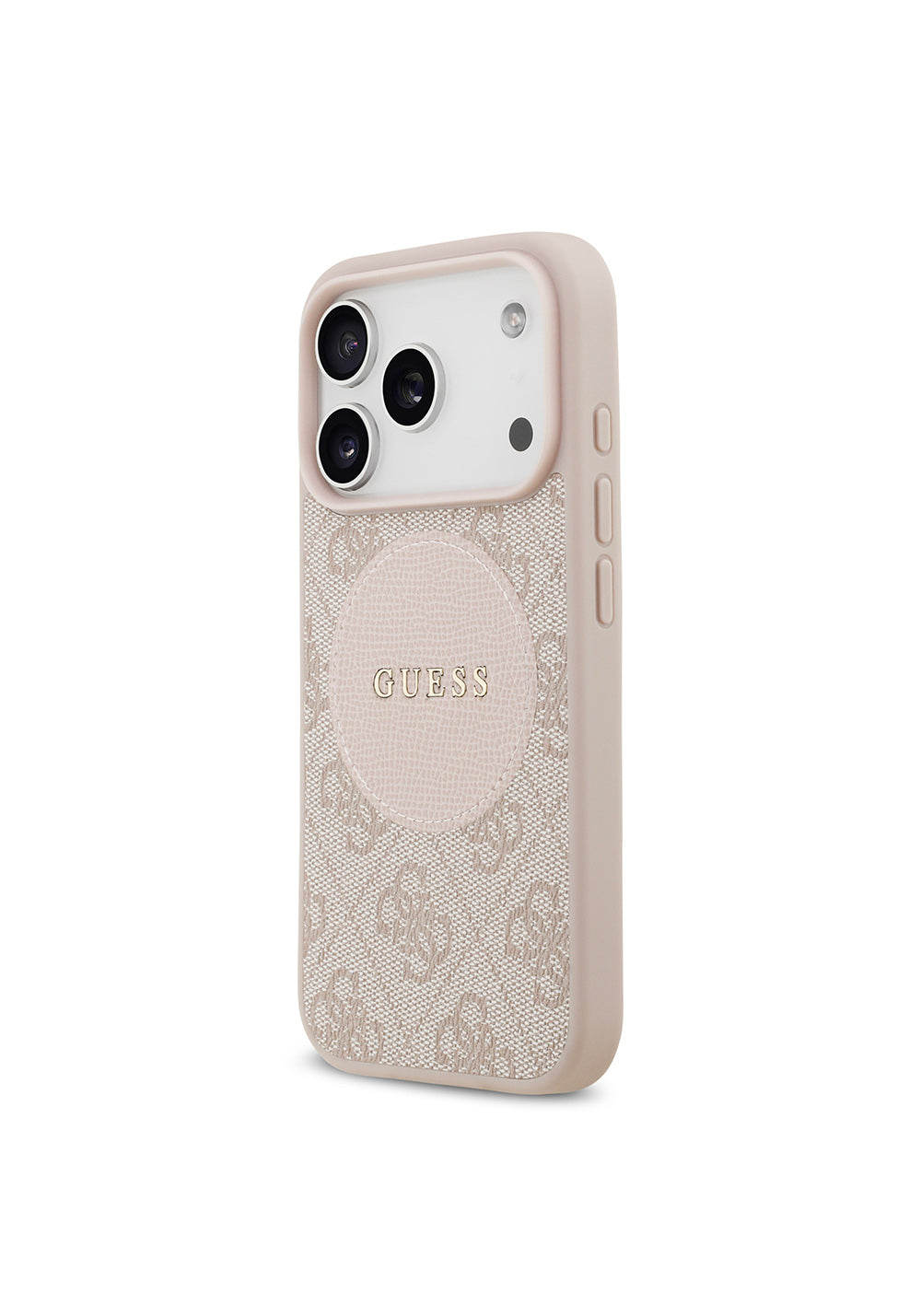 Apple iPhone 17 Pro Kılıf Guess Orijinal Lisanslı Manyetik Şarj Uyumlu Yazı Logolu Circle Classic Kapak