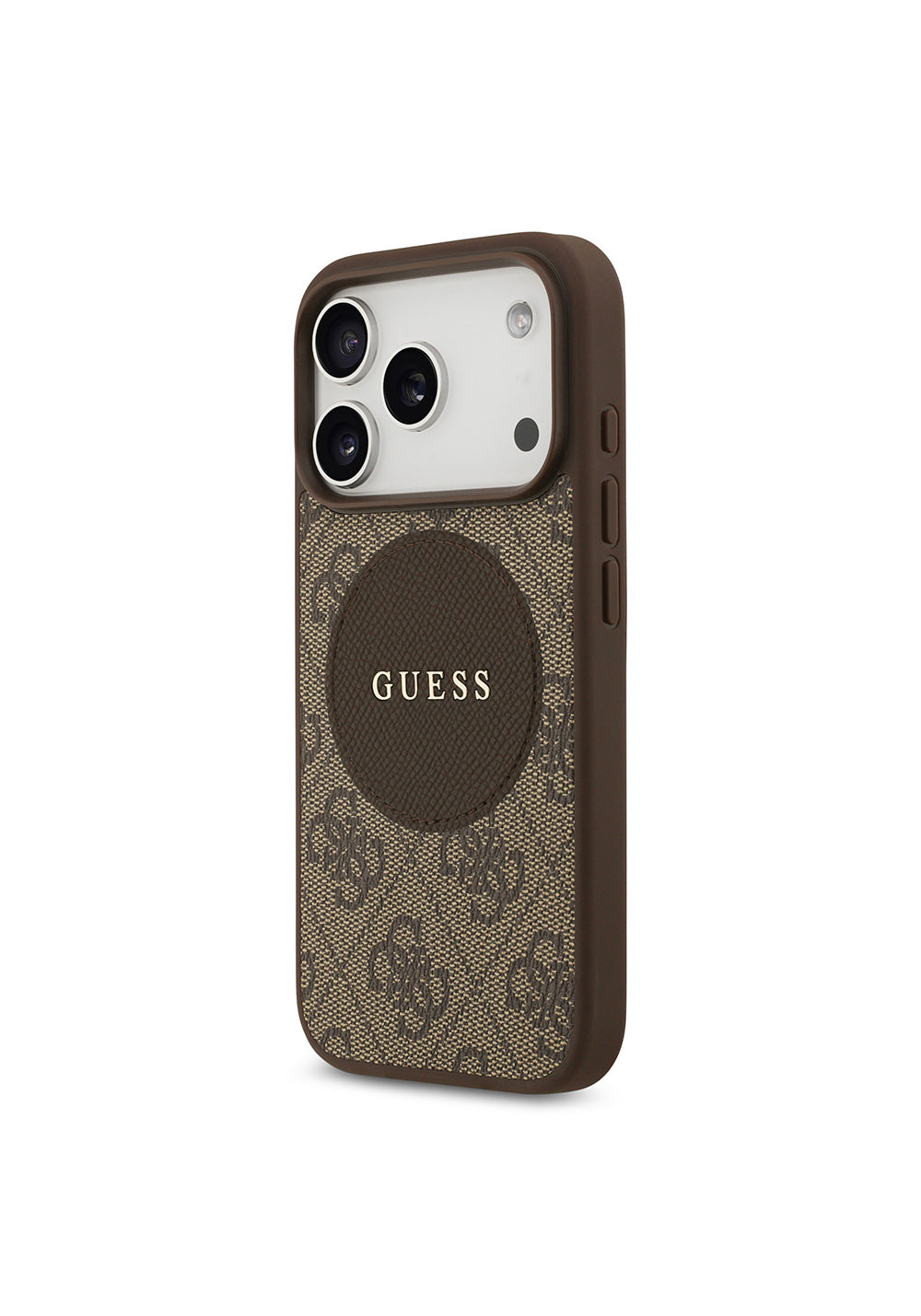 Apple iPhone 17 Pro Kılıf Guess Orijinal Lisanslı Manyetik Şarj Uyumlu Yazı Logolu Circle Classic Kapak