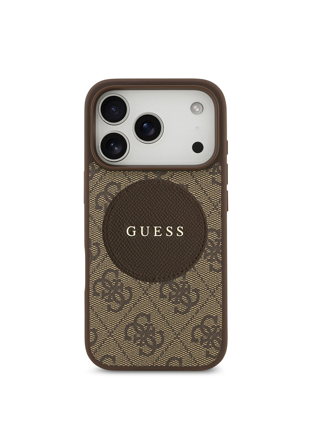 Apple iPhone 17 Pro Kılıf Guess Orijinal Lisanslı Manyetik Şarj Uyumlu Yazı Logolu Circle Classic Kapak