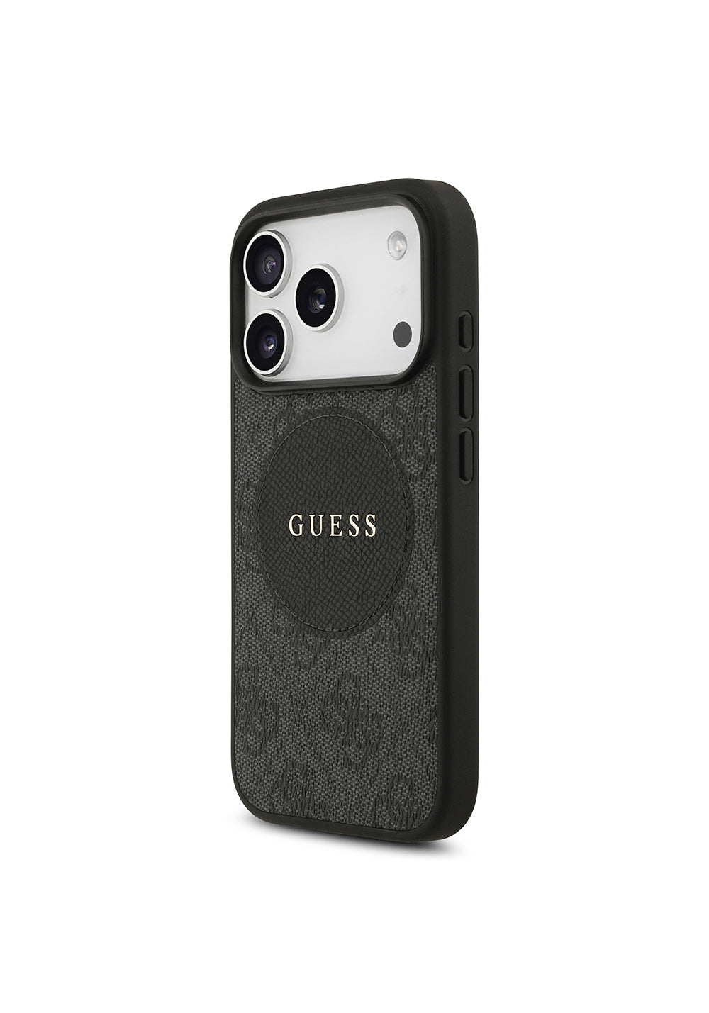 Apple iPhone 17 Pro Kılıf Guess Orijinal Lisanslı Manyetik Şarj Uyumlu Yazı Logolu Circle Classic Kapak