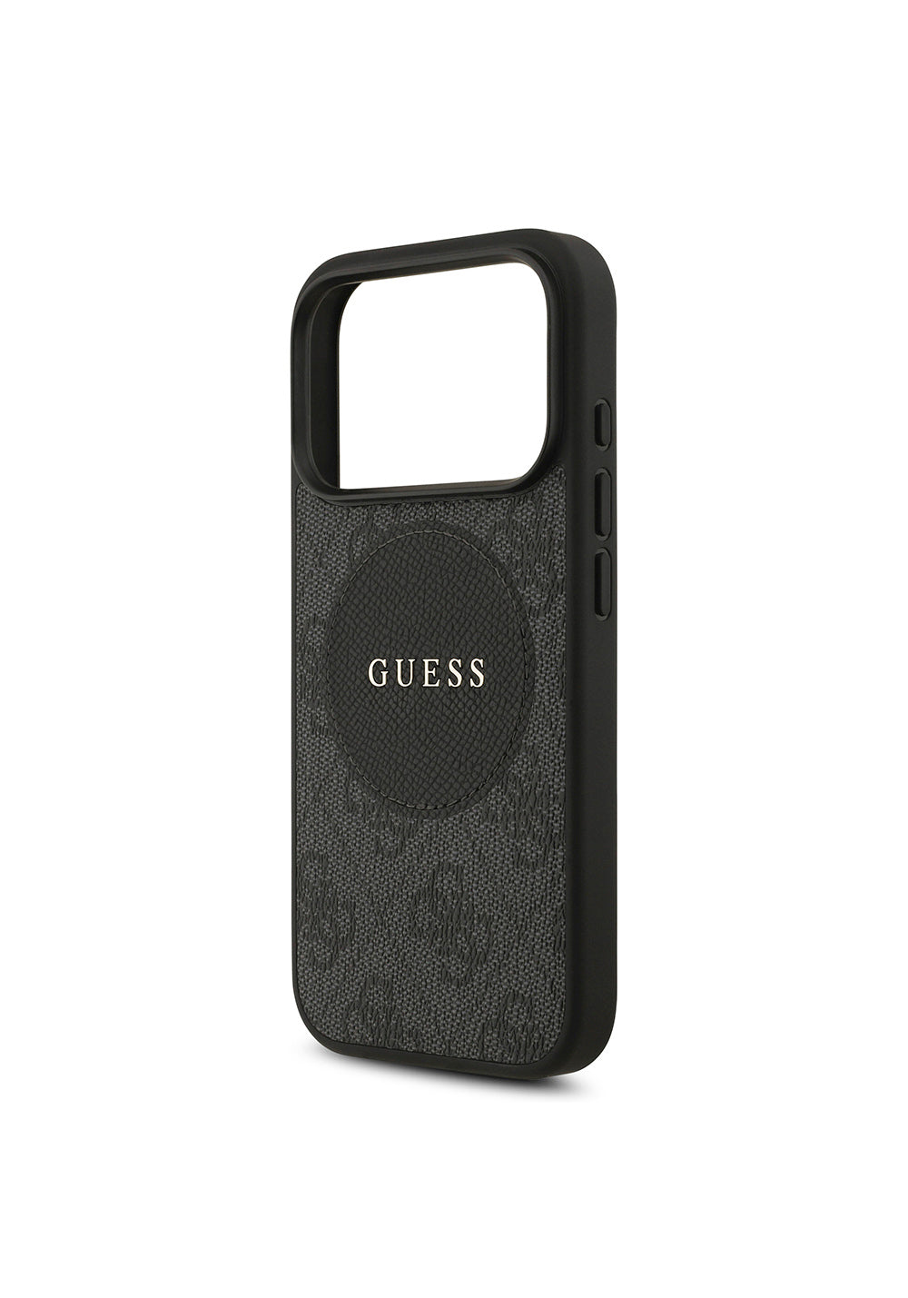 Apple iPhone 17 Pro Kılıf Guess Orijinal Lisanslı Manyetik Şarj Uyumlu Yazı Logolu Circle Classic Kapak