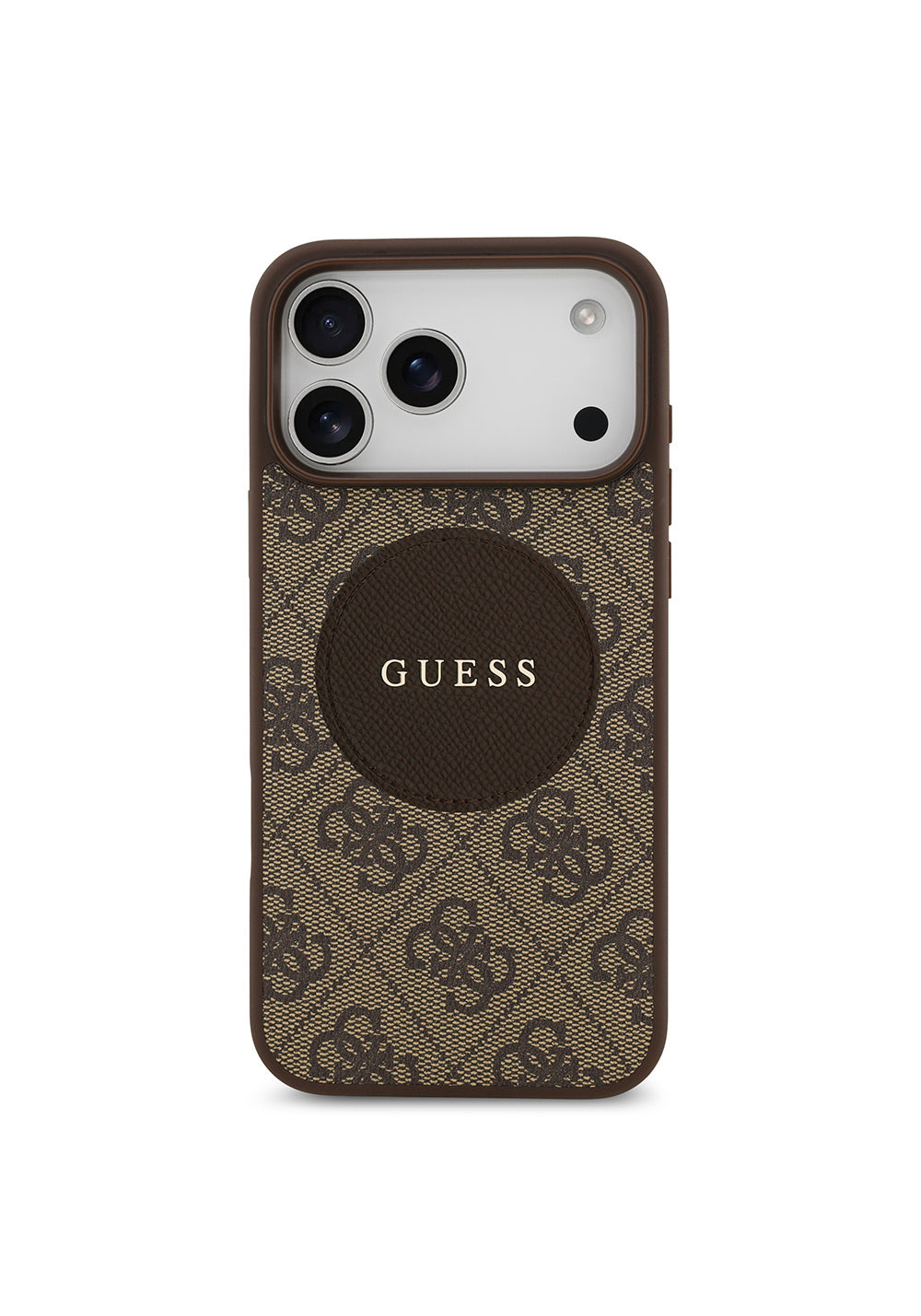 Apple iPhone 17 Pro Max Kılıf Guess Orijinal Lisanslı Manyetik Şarj Uyumlu Yazı Logolu Circle Classic Kapak