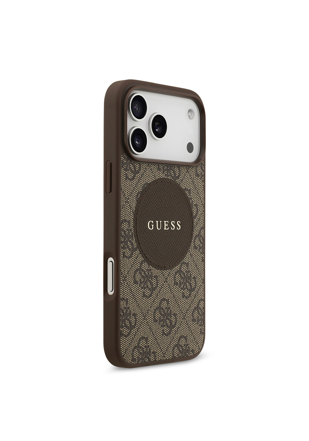 Apple iPhone 17 Pro Max Kılıf Guess Orijinal Lisanslı Manyetik Şarj Uyumlu Yazı Logolu Circle Classic Kapak