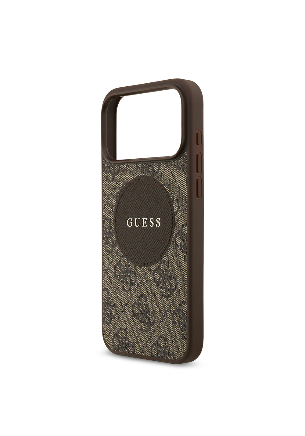 Apple iPhone 17 Pro Max Kılıf Guess Orijinal Lisanslı Manyetik Şarj Uyumlu Yazı Logolu Circle Classic Kapak