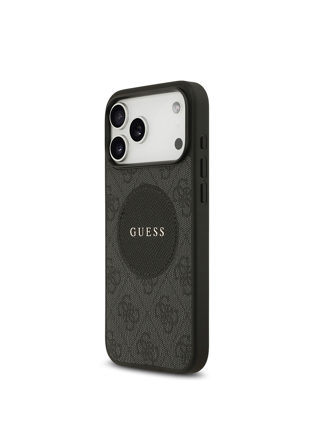 Apple iPhone 17 Pro Max Kılıf Guess Orijinal Lisanslı Manyetik Şarj Uyumlu Yazı Logolu Circle Classic Kapak